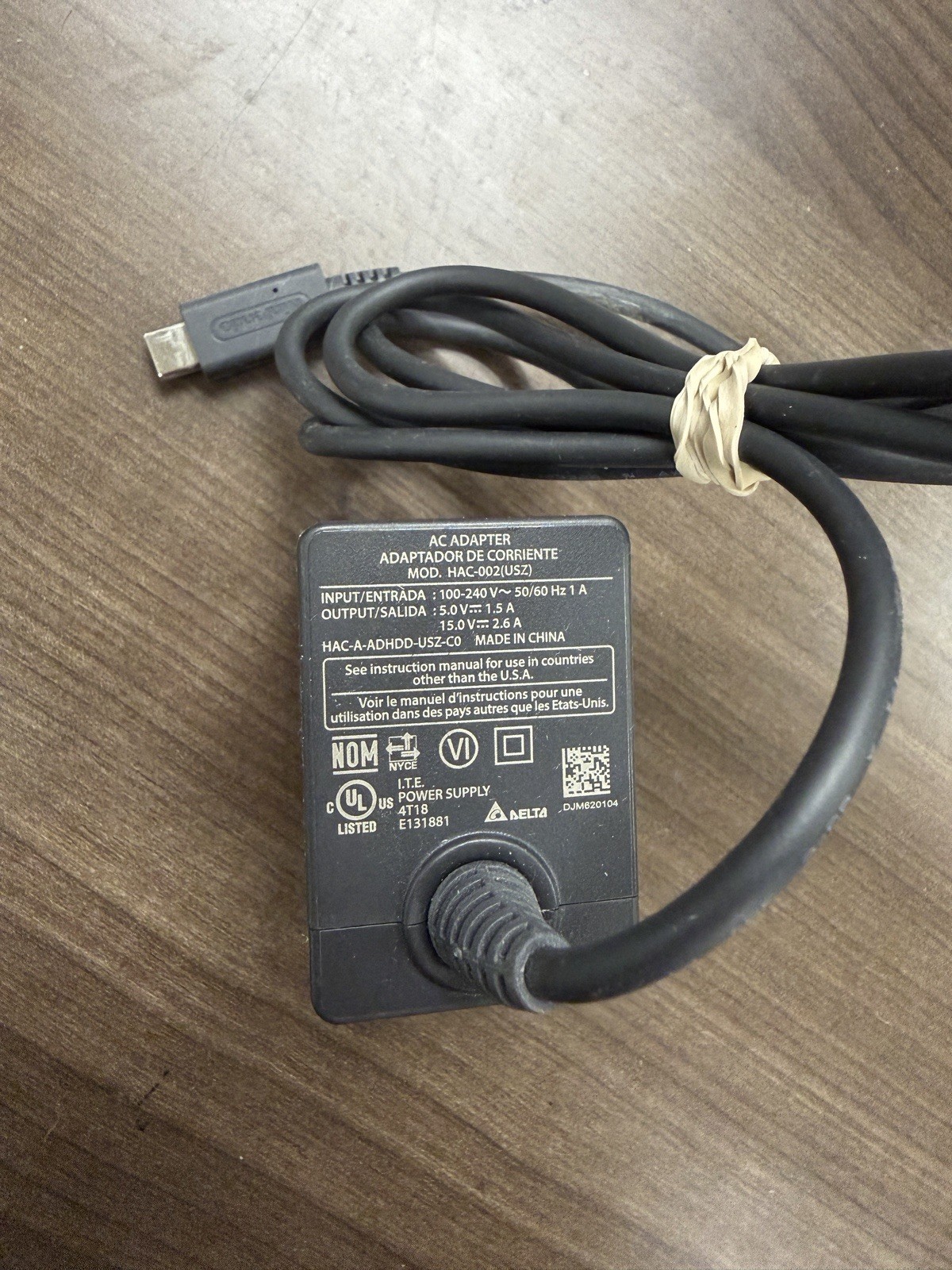 Original Nintendo Switch AC Adapter Power wall Charger wall HAC-002
