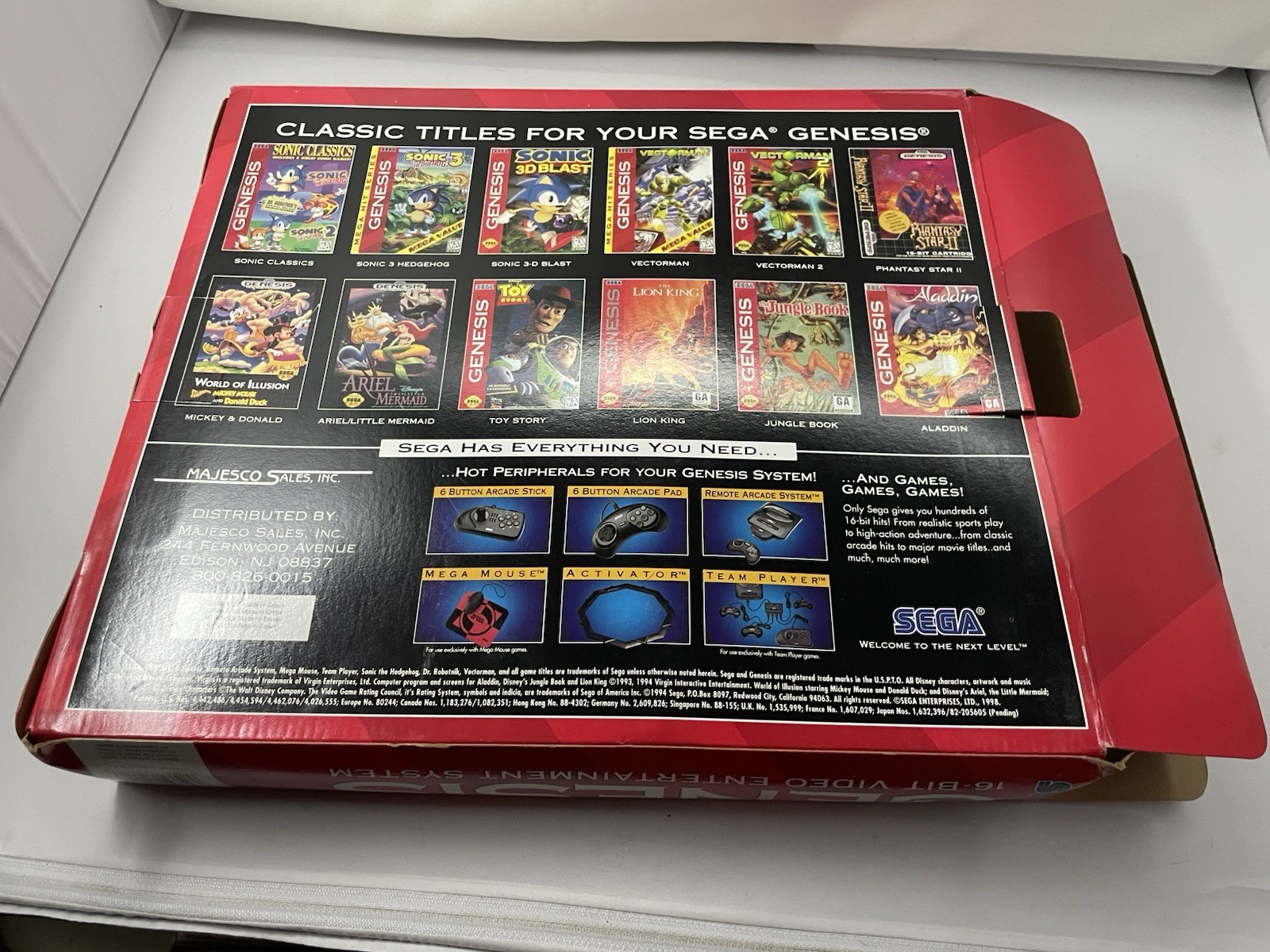 NEW Sega Genesis 2 Core System Console NEVER USED Majesco MK-1451 RARE VA4 MOBO