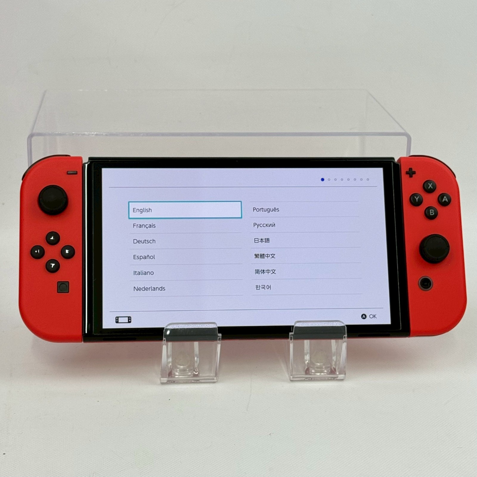 Nintendo Switch 64GB OLED Mario Red A Rank Console Boxed Region Free 116