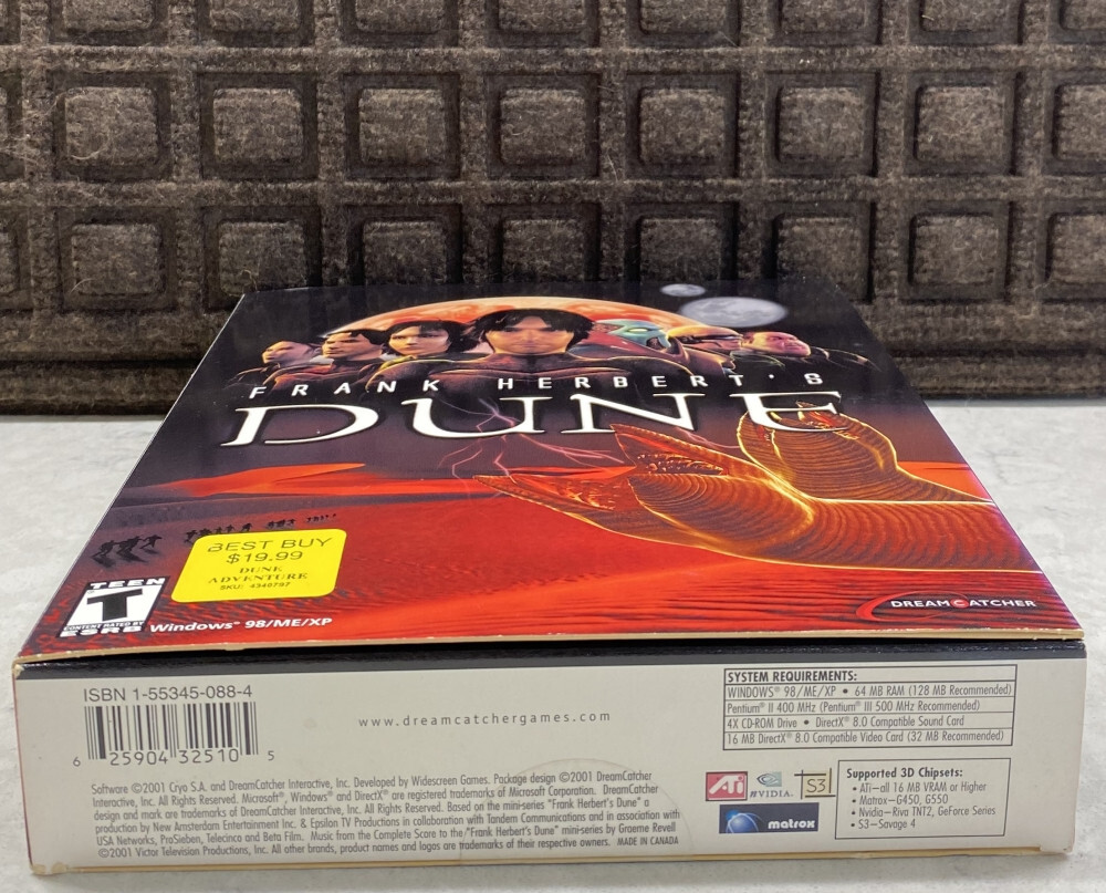 Frank Herbert’s Dune PC Big Box 2001 Cryo Vintage Computer Game NEW SEALED MINT!