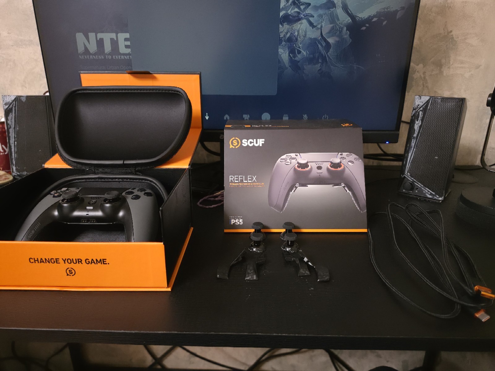 Scuf Reflex PS5 Wireless Wired Ergonomic Controller USB-C Cable 6ft Accessories