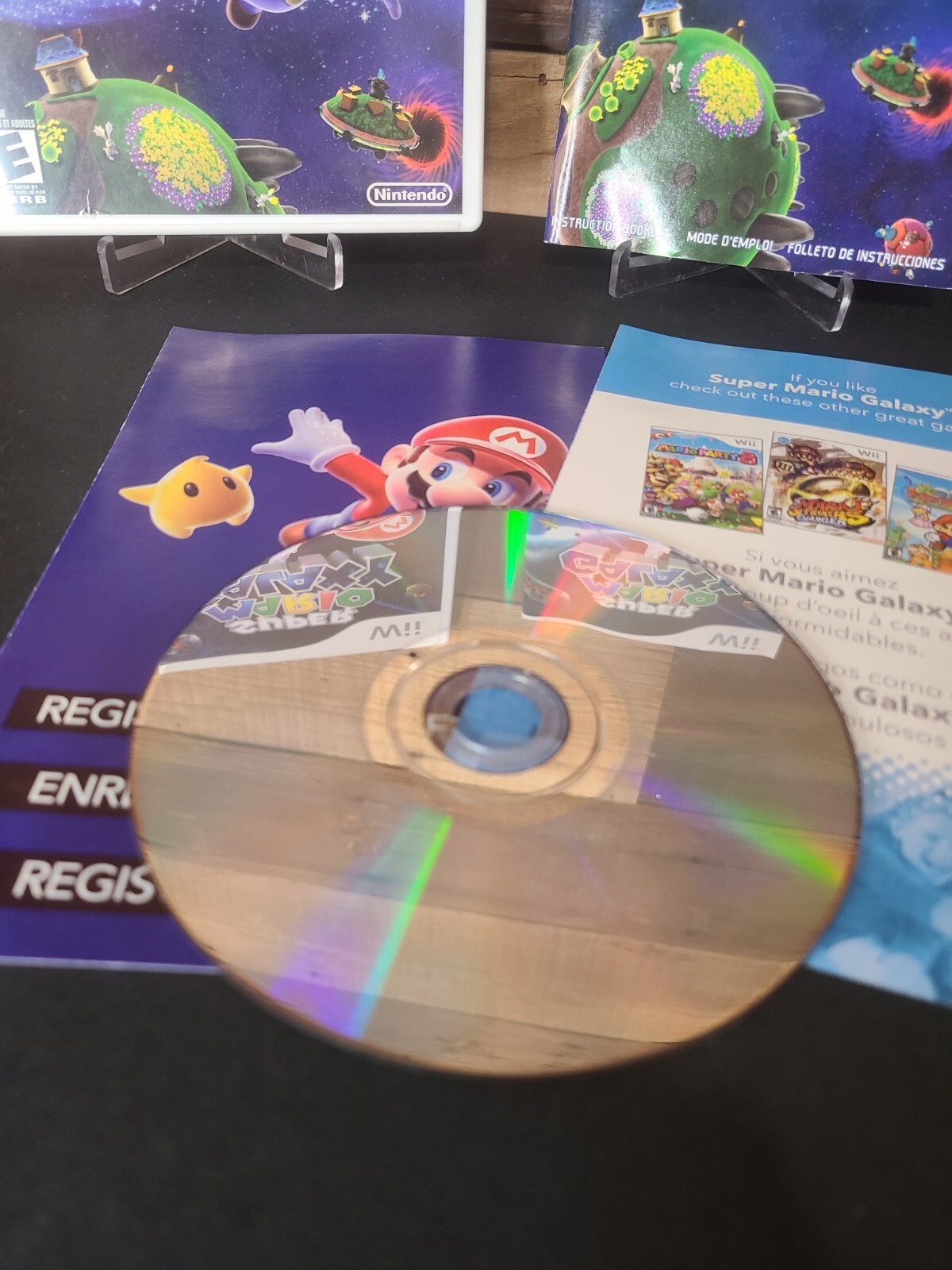 Super Mario Galaxy Wii Complete CIB With Case And Manual Nintendo Game TESTED!