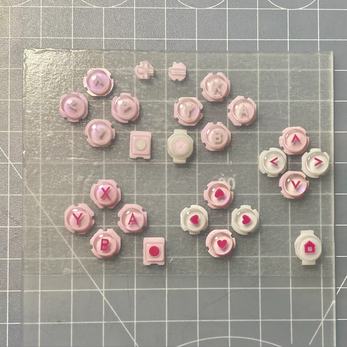 Cute custom switch replacement buttons set