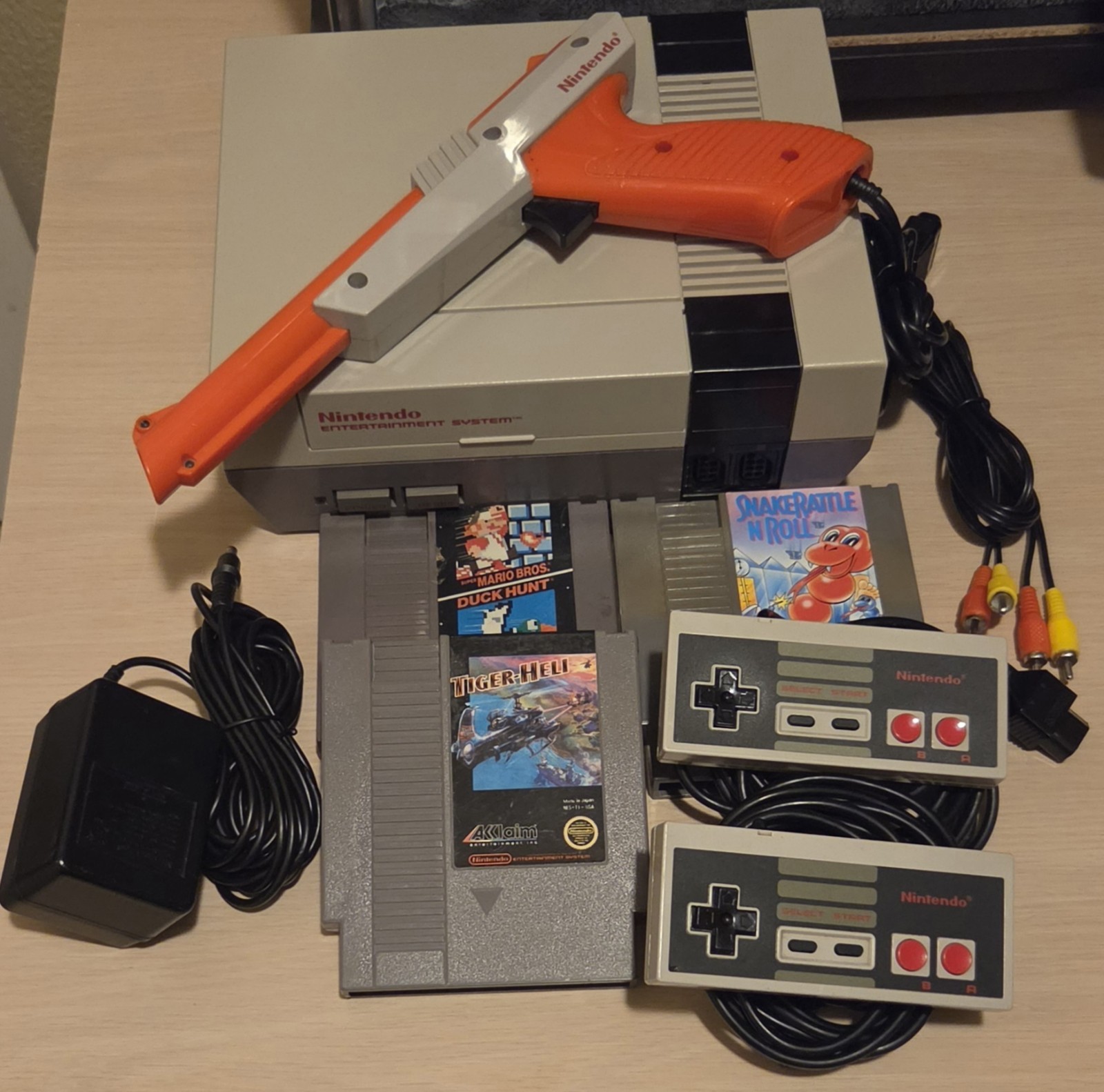 Nintendo NES Action Set Console 3 Game Lot New 72 Pin Region Unlock Super Mario
