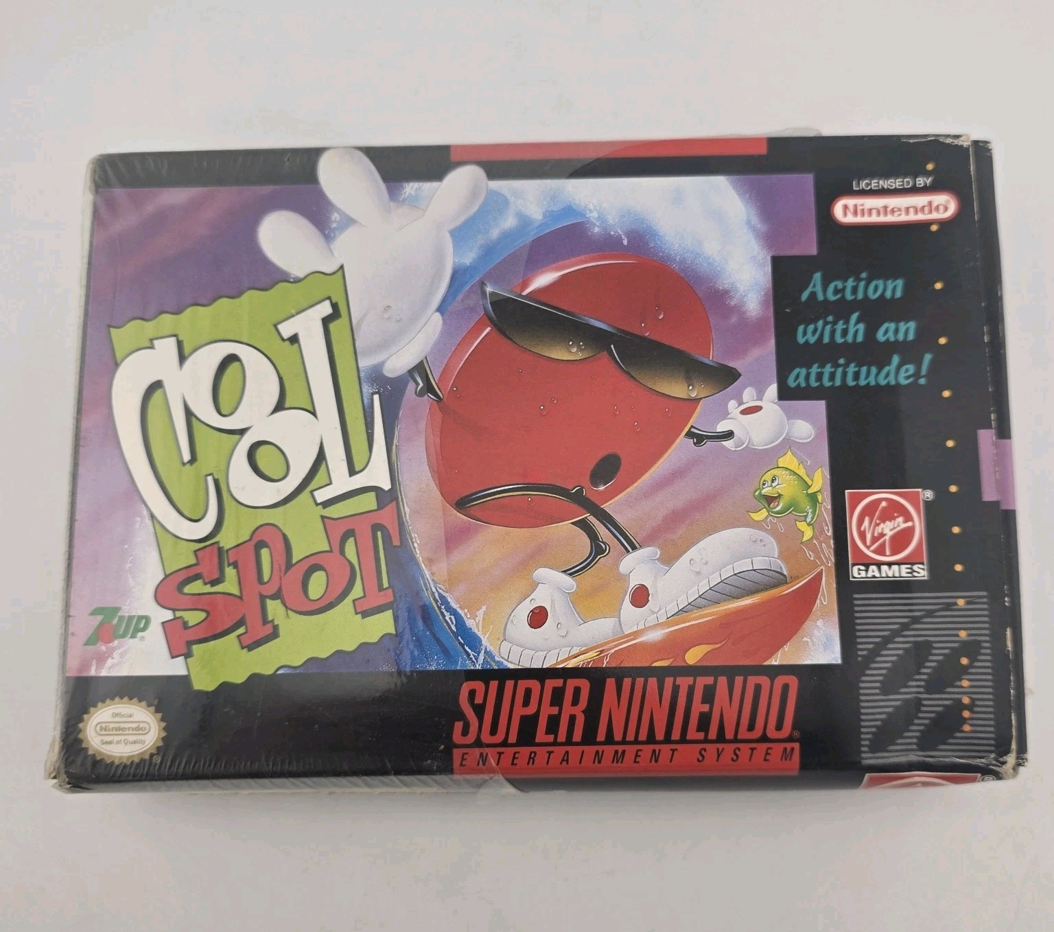 Cool Spot – Box With Reg Card – Super Nintendo Snes – Authentic (No Game)