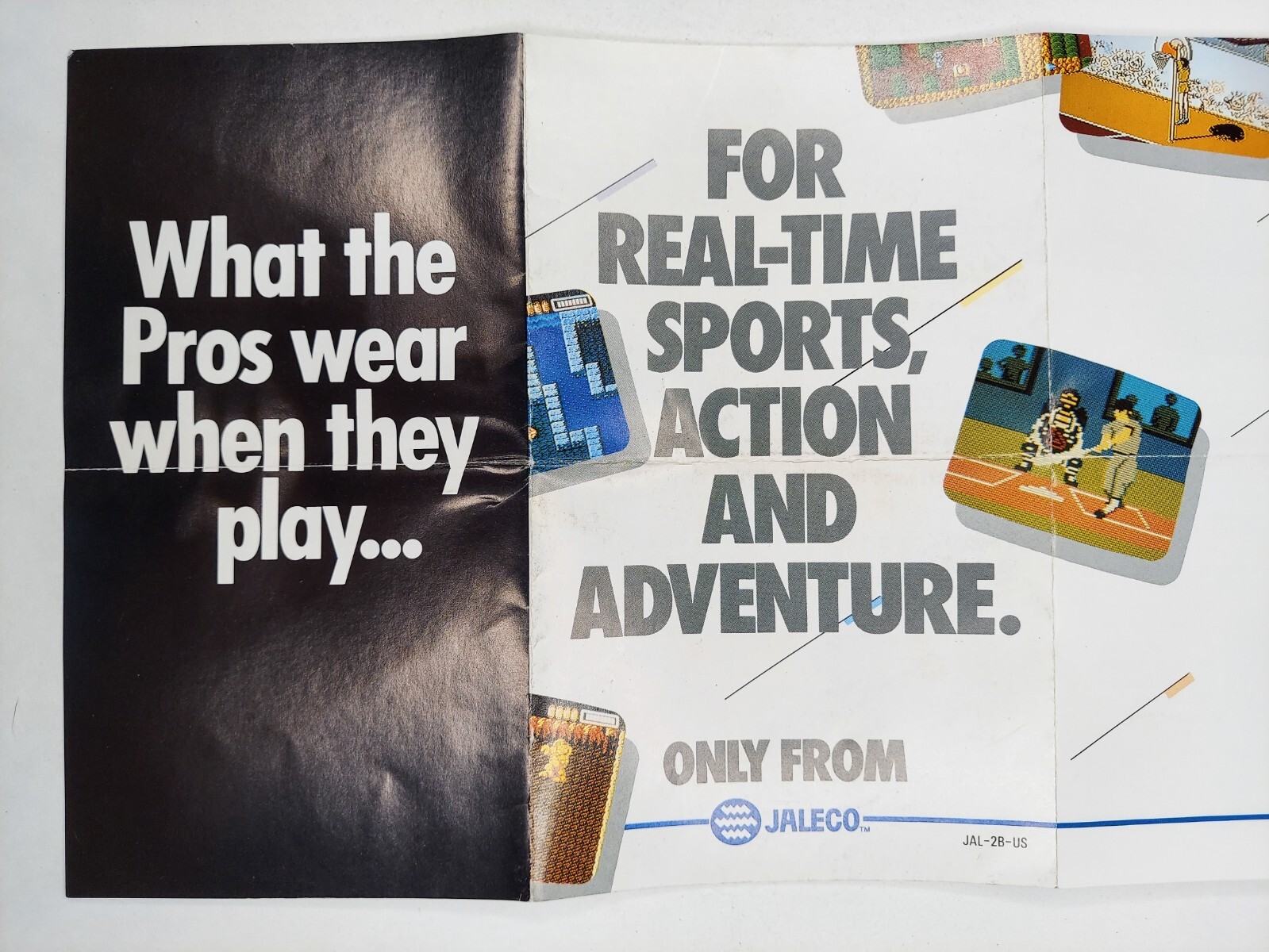 Jaleco Nintendo NES 1989 Fold Out Insert Advertisment JAL-2B-US