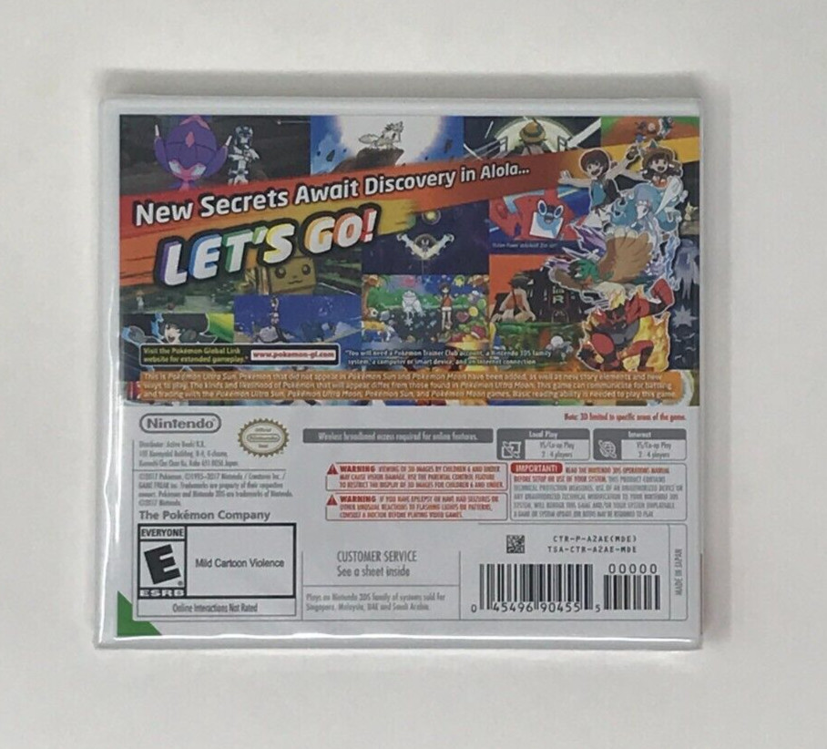 Pokemon Ultra Sun Nintendo 3DS Brand New & Factory Sealed!
