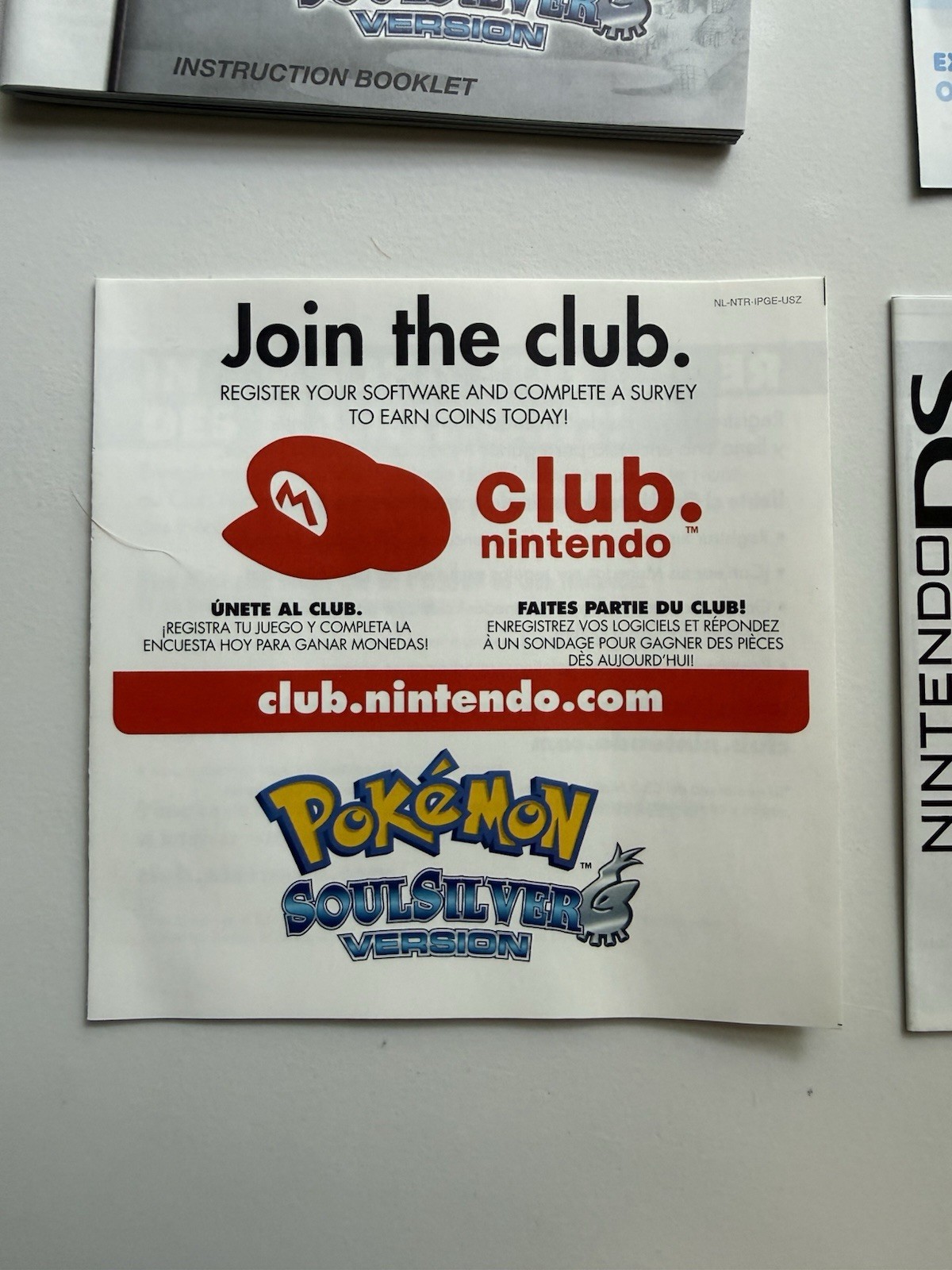 Pokemon Soul Silver Version CIB (Big Box) With Pokewalker Tested Authentic