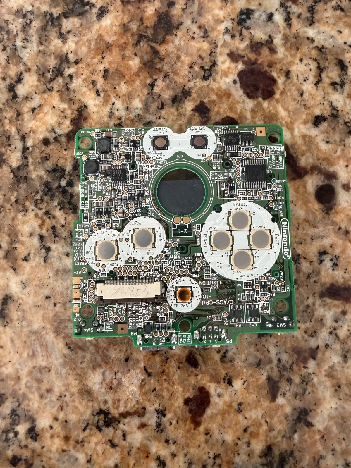 GBA SP Motherboard NOT WORKING For Parts or repair