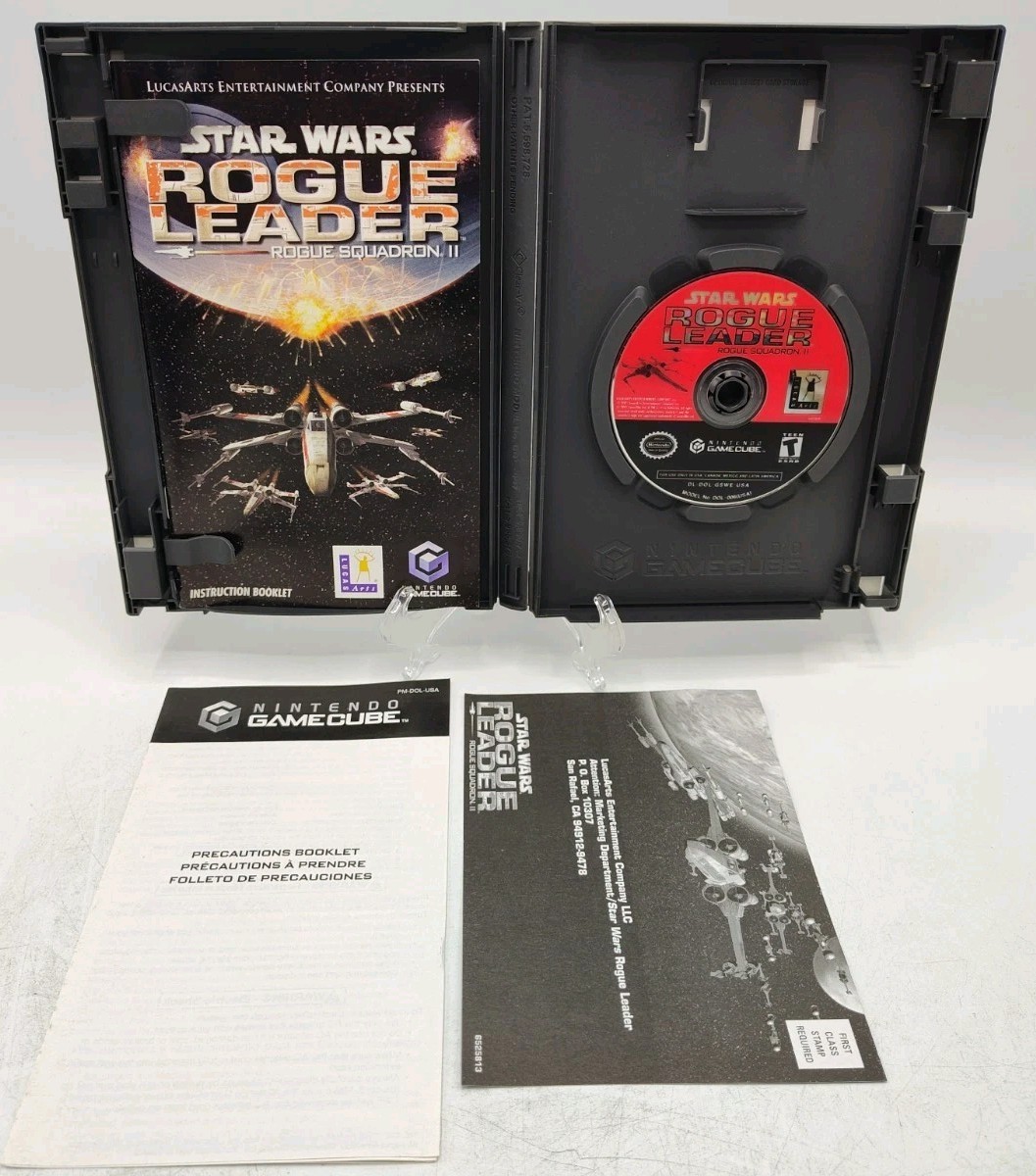 Star Wars Rogue Squadron II: Rogue Leader (Nintendo GameCube, 2001) CIB Tested!