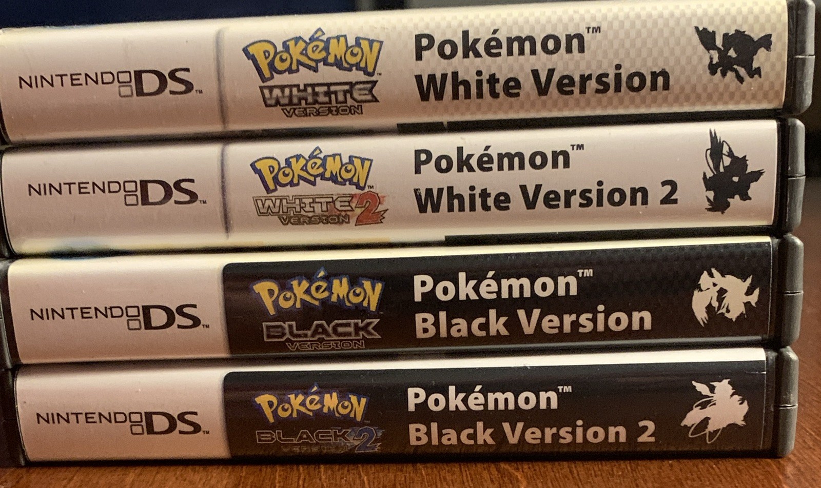 Pokemon White + Black Nintendo DS Replacement *(4) Cases Only NO GAMES – Bundle
