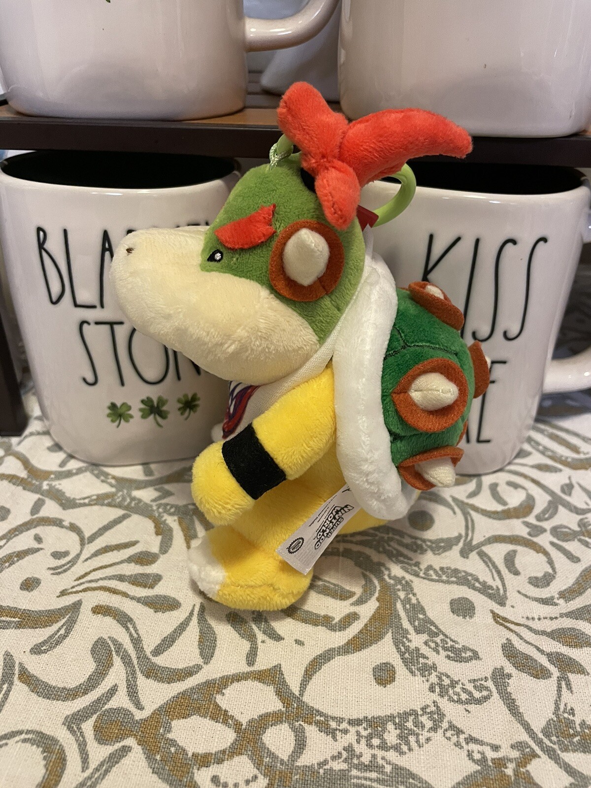 Universal Studios Super Nintendo World Bowser Jr. Plush Backpack Clip/Keychain.