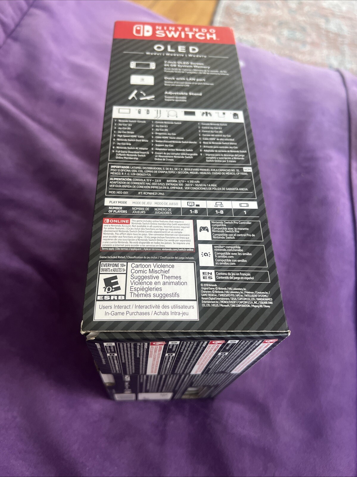 Nintendo Switch (OLED Model) Super Smash Bros. Ultimate Bundle Console Gray NEW