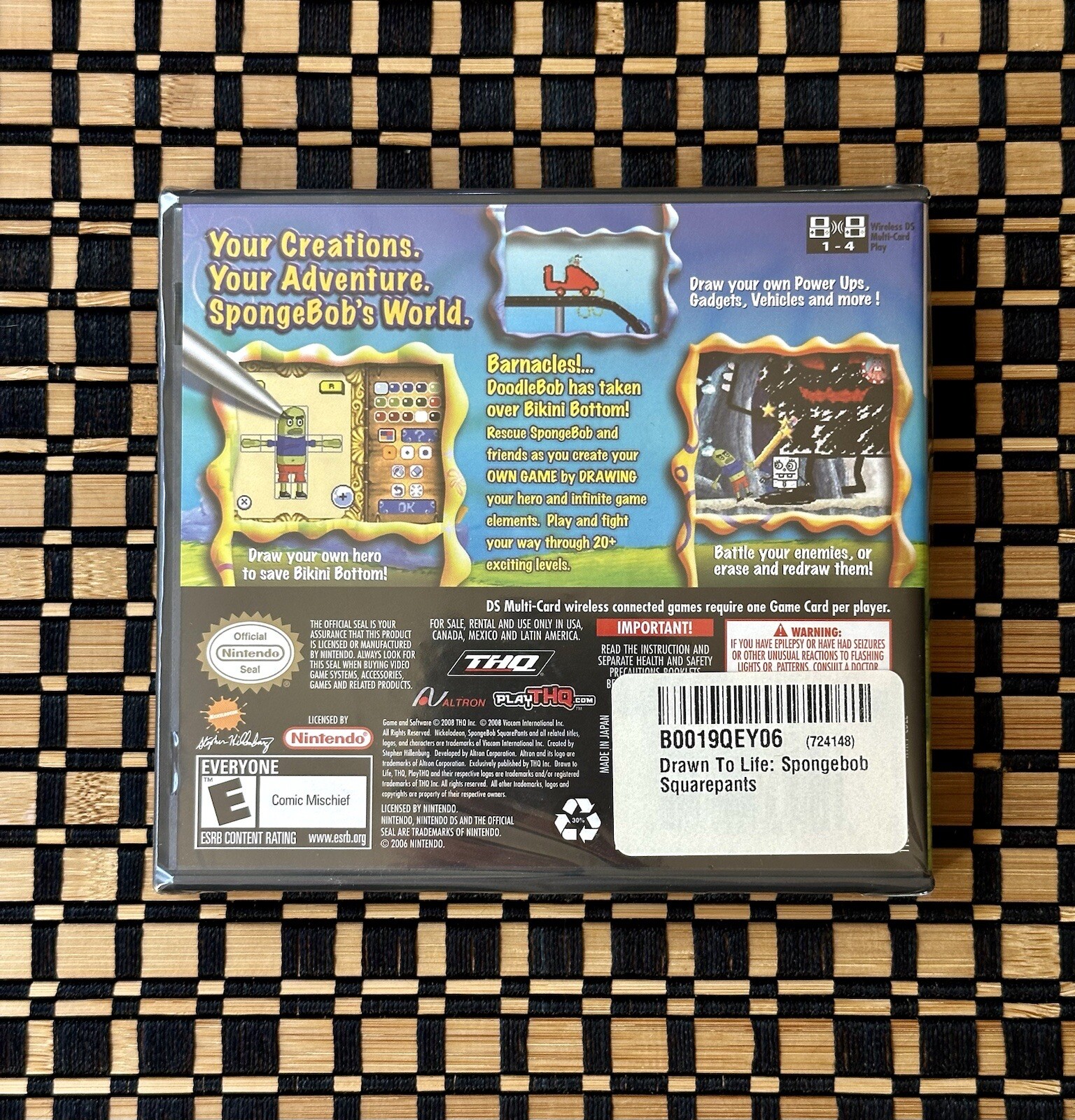 Drawn to Life SpongeBob SquarePants – Nintendo DS BRAND NEW FACTORY SEALED 2008
