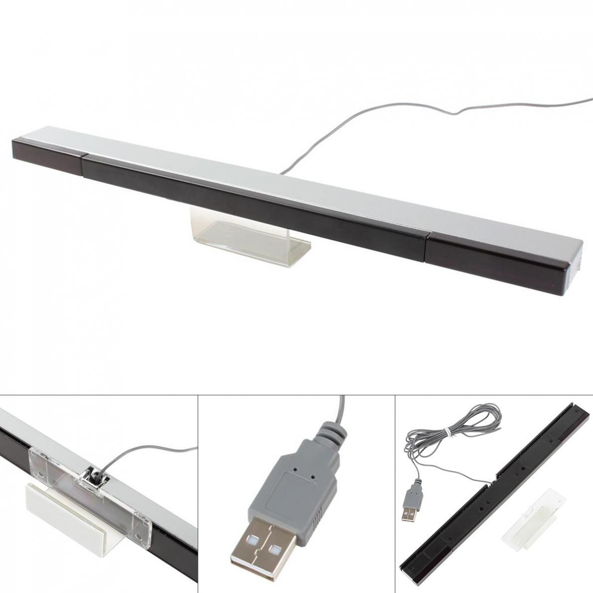 USB Infrared Motion Sensor Wired Receiver Sensor Bar Fit for Wii / Wii U Console
