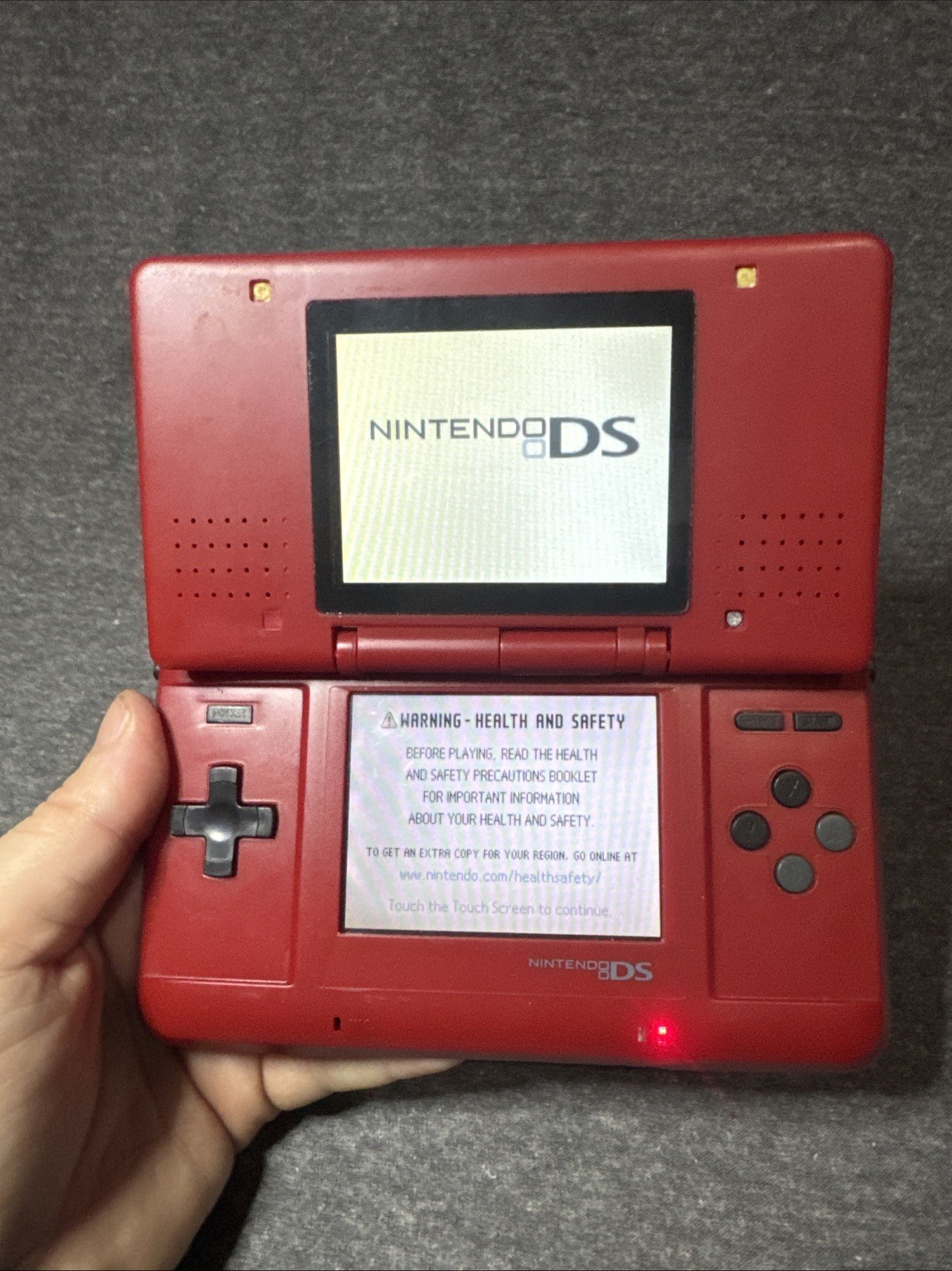 Nintendo DS Red Handheld System NTR-001