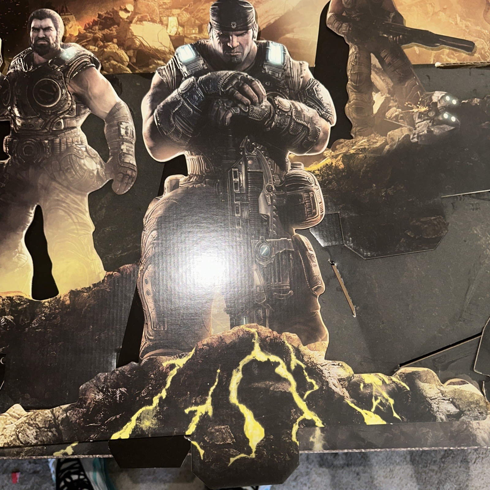 2011 Gears Of War 3 Store Display/Standee Cardboard RARE