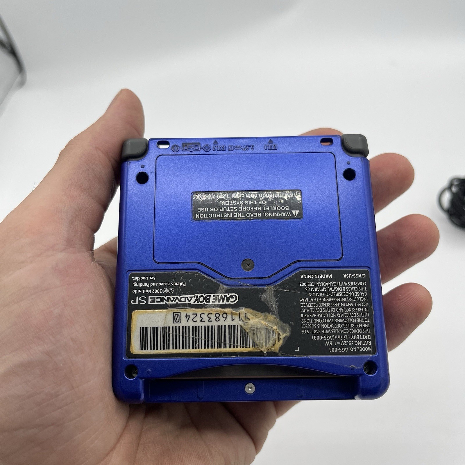 Nintendo Gameboy Advance SP AGS-001 – Cobalt Blue – Tested & Works