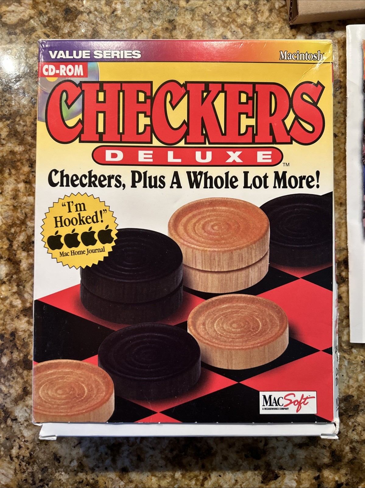 MacSoft CD-ROM Checkers Deluxe Game For Macintosh (1995)