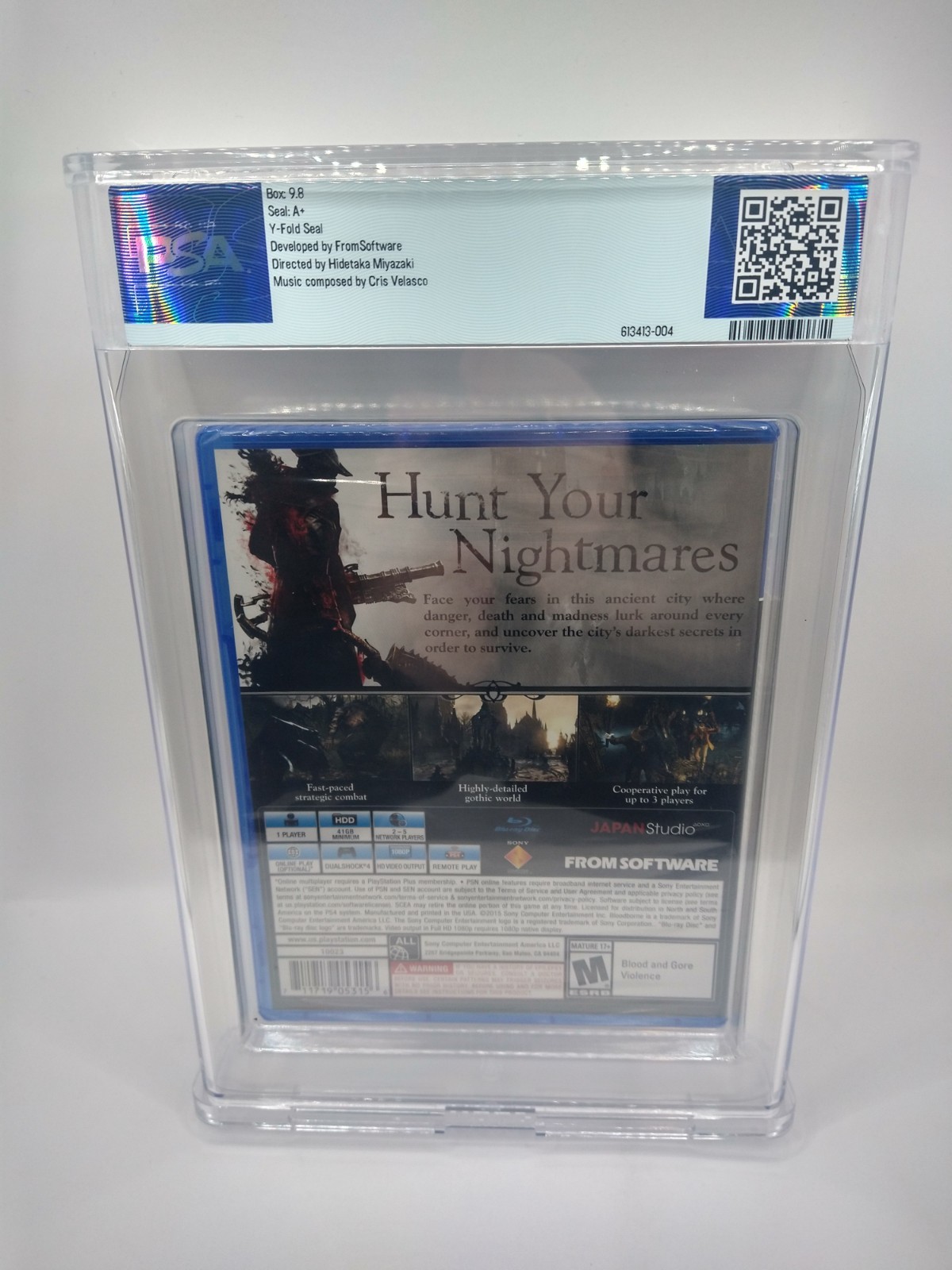 Bloodborne PlayStation 4 (PS4) [PSA 9.8 A+] WATA, From Software Sony [Brand New]