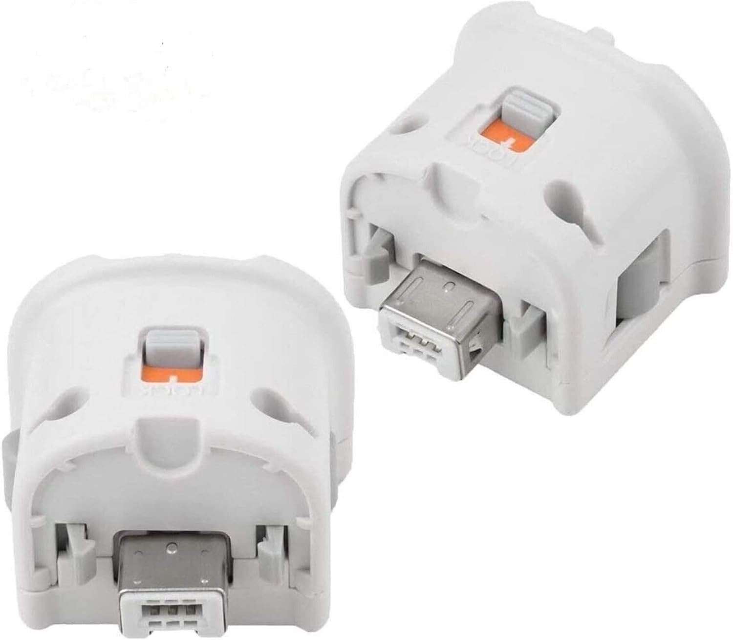 White Motion Plus Adapters for Wii Remote – Improve Gameplay Accuracy, 2 Count