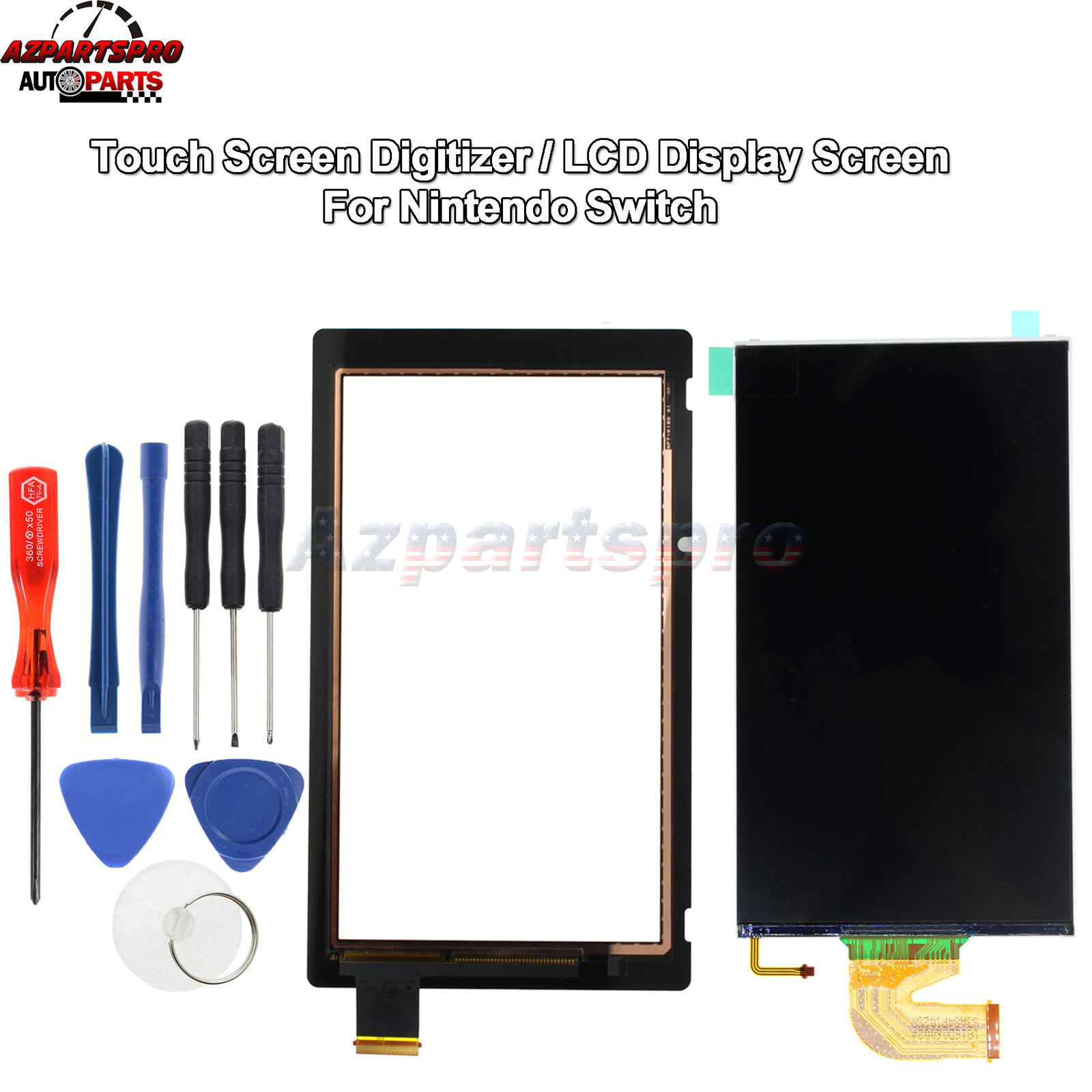 For Nintendo Switch LCD Display + Touch Screen Digitizer HAC-001 HAC-001-01 QC