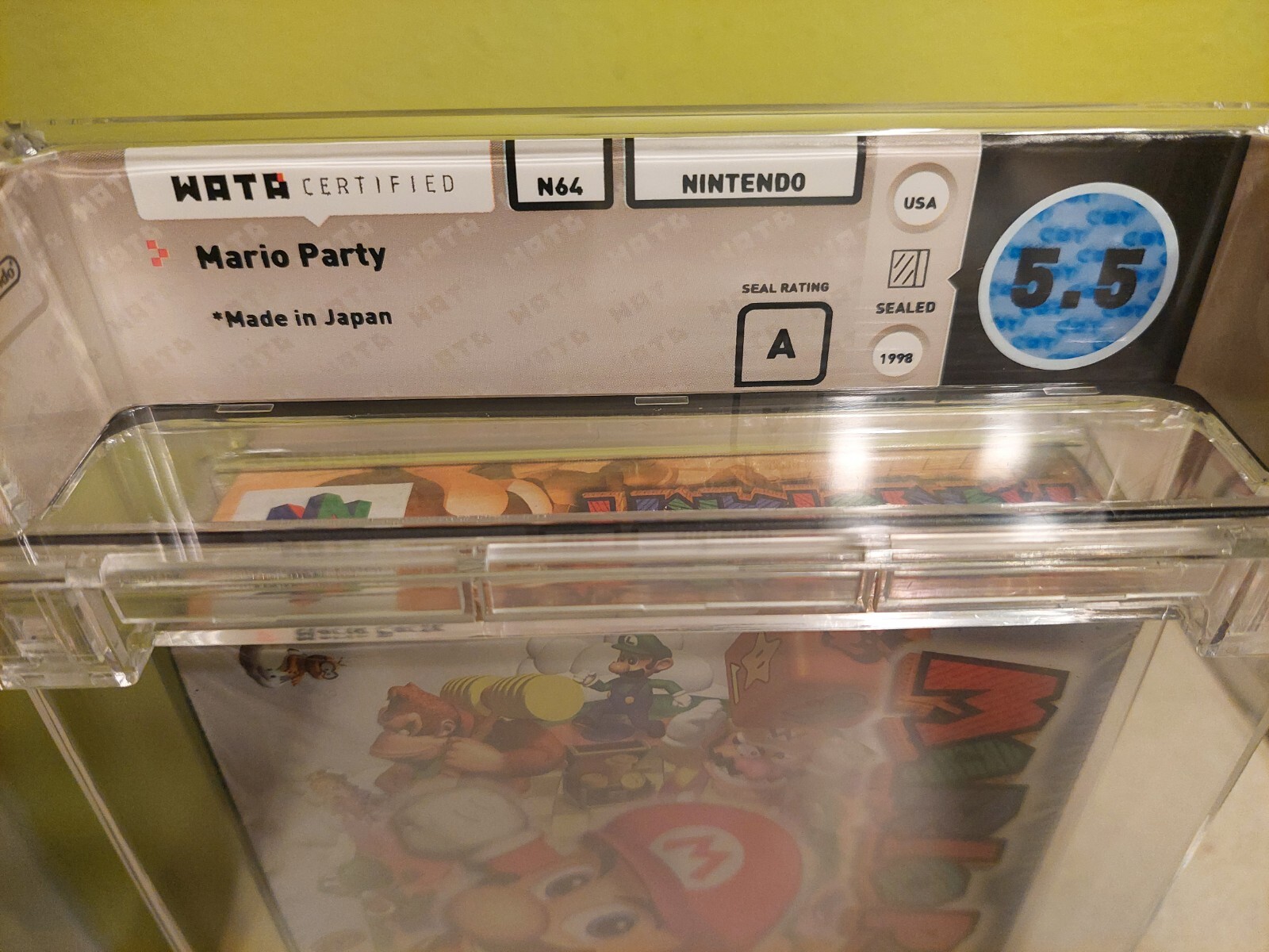 Mario Party first print Wata 5.5 A sealed (Nintendo 64 Made in Japan 1998