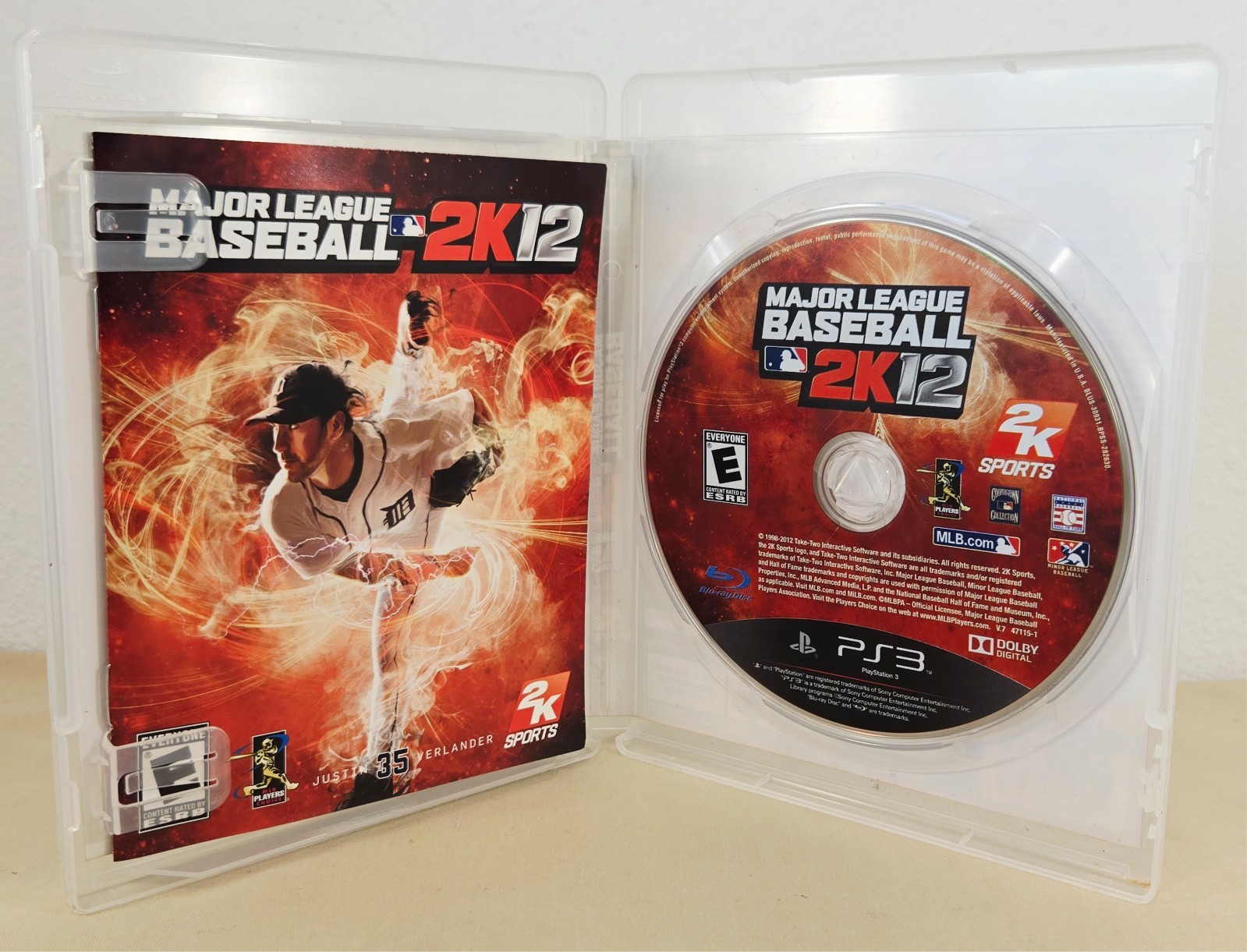 Major League Baseball 2K12 For PlayStation 3, PS3, Complete, Tested