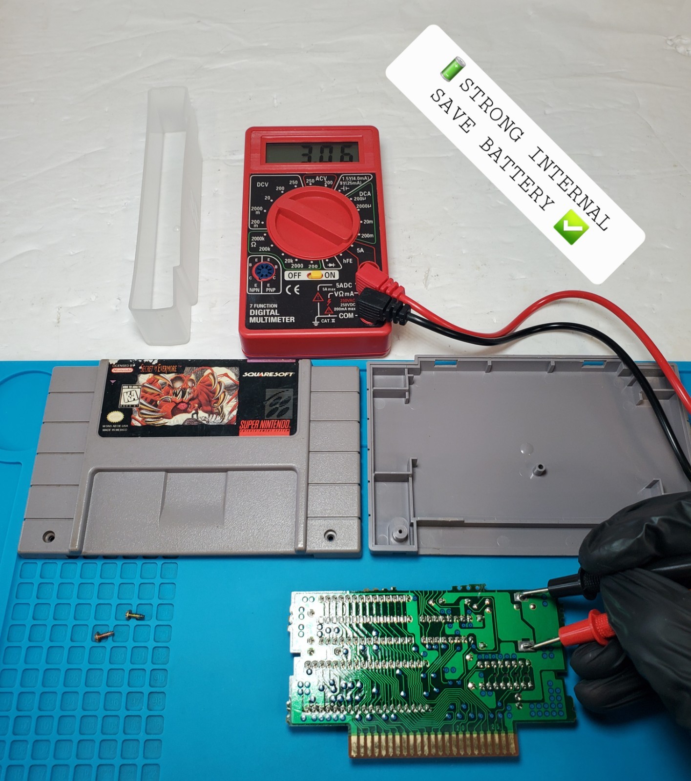Secret of Evermore (Super Nintendo SNES) ⭐️ Authentic Cartridge w. Cover TESTED✅