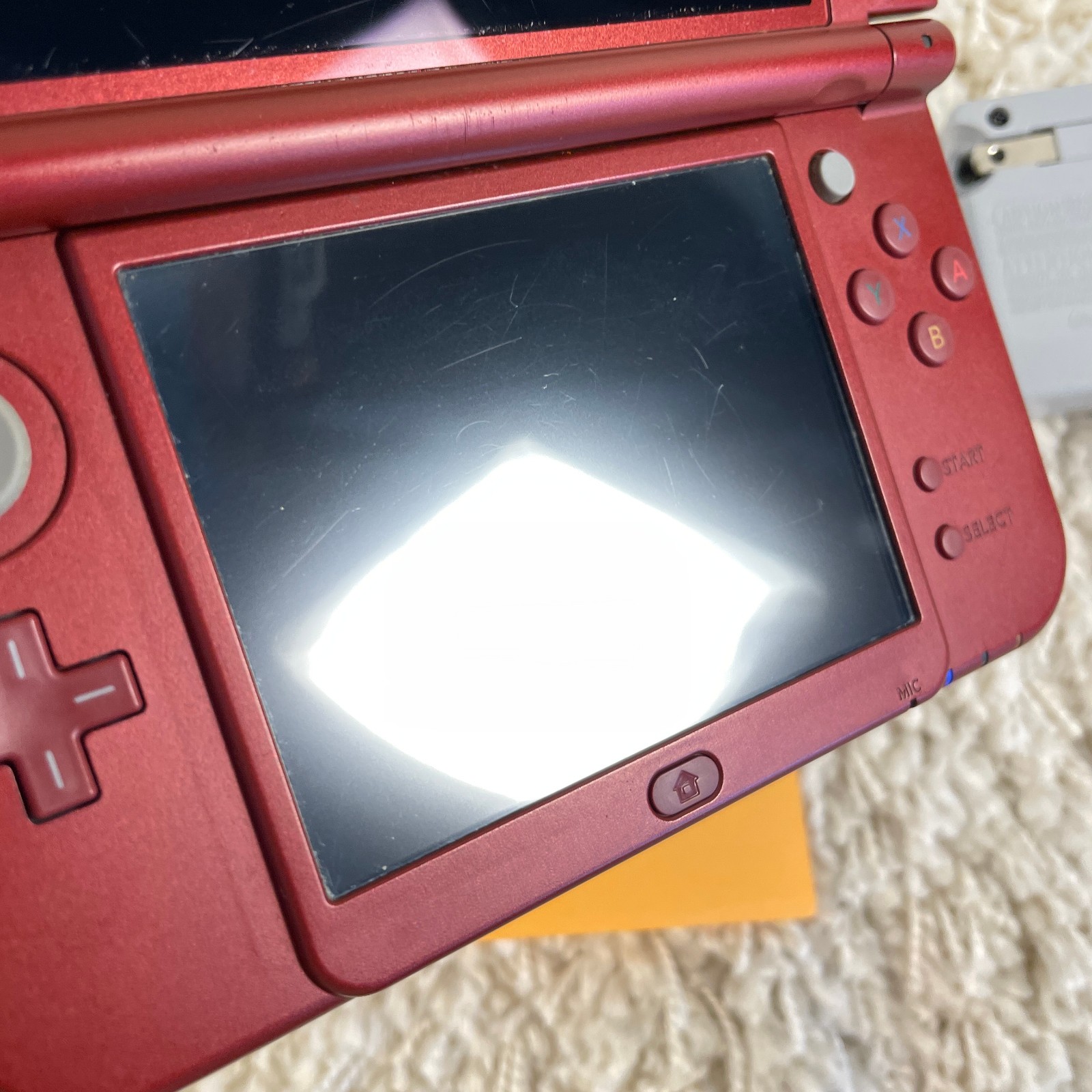 Nintendo “New” 3DS XL Metallic Red Handheld Console System RED-001 Top IPS Works