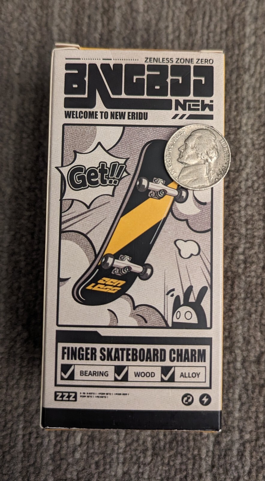 ZZZ Zenless Zone Zero Bangboo Finger Skateboard Charm