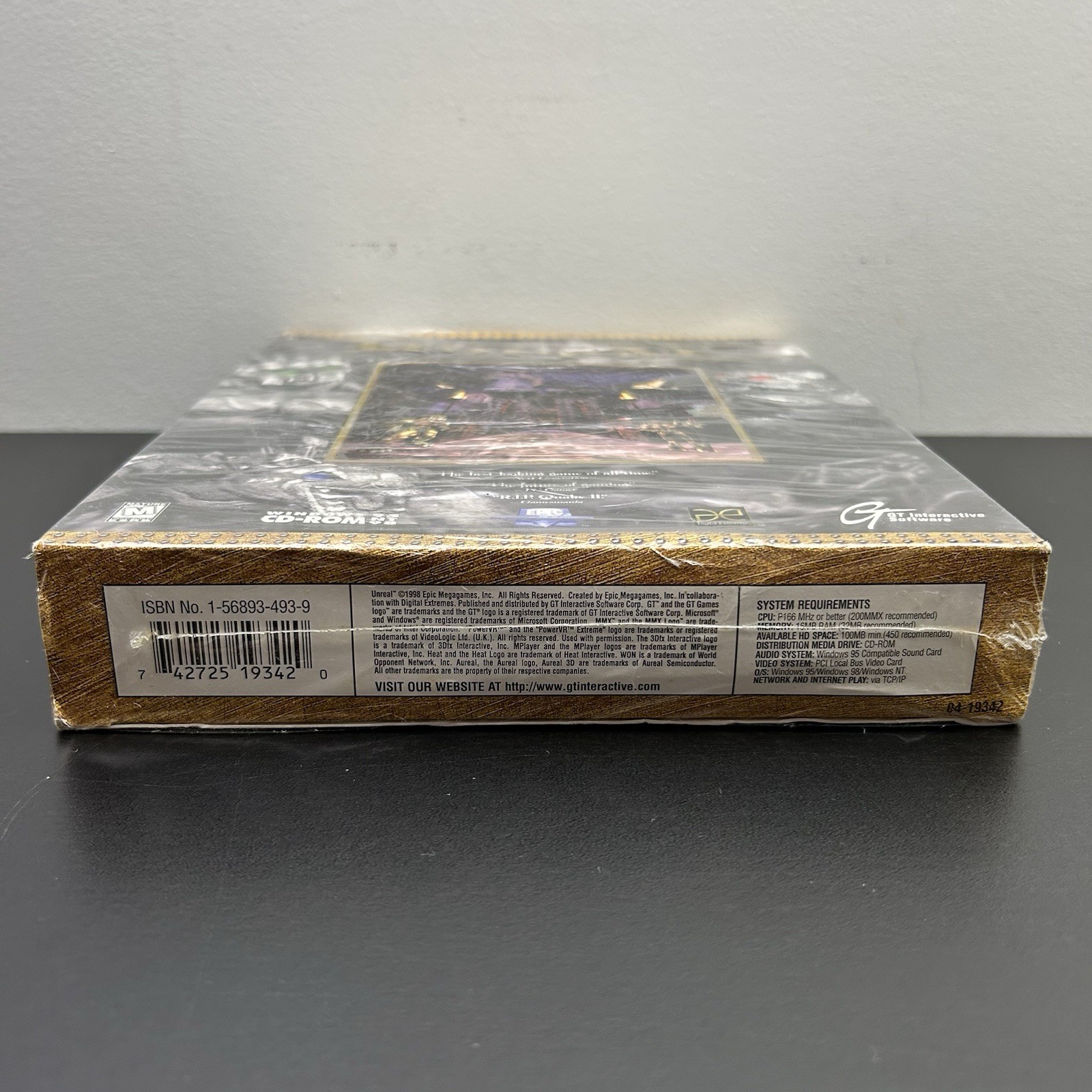 Unreal PC 1998 Big Box Game Windows 95 98 GT Interactive Epic New Sealed