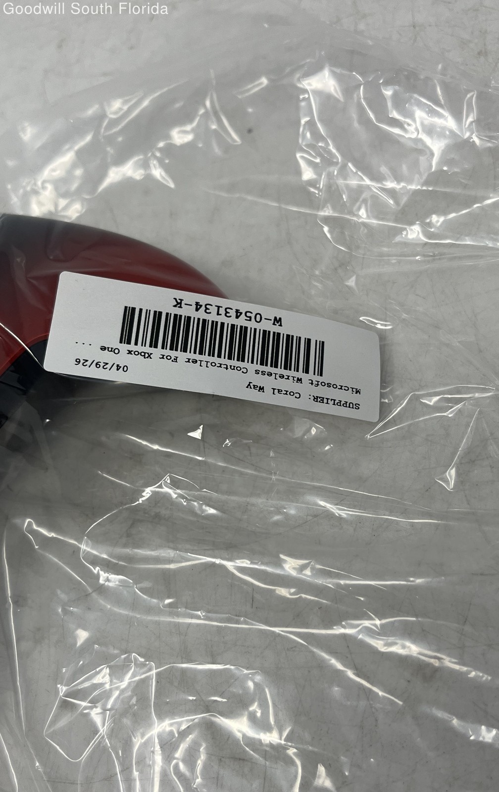 Microsoft Model 1708 Red Black Wireless Controller For Xbox One Not Tested