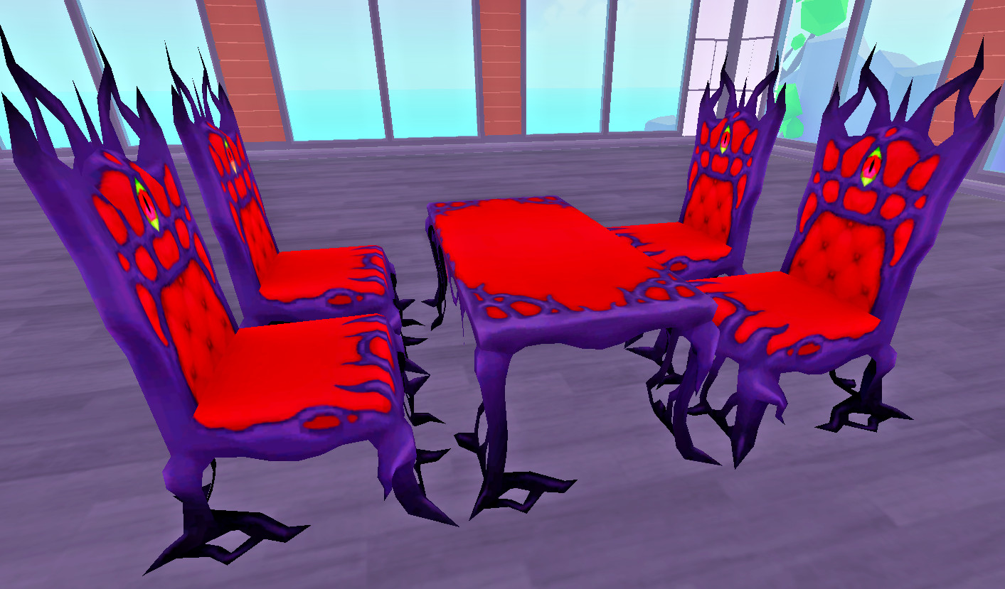 My Restaurant Roblox – Corrupted Royal Sets! 24 hour Delivery 1 Table 4 Chairs