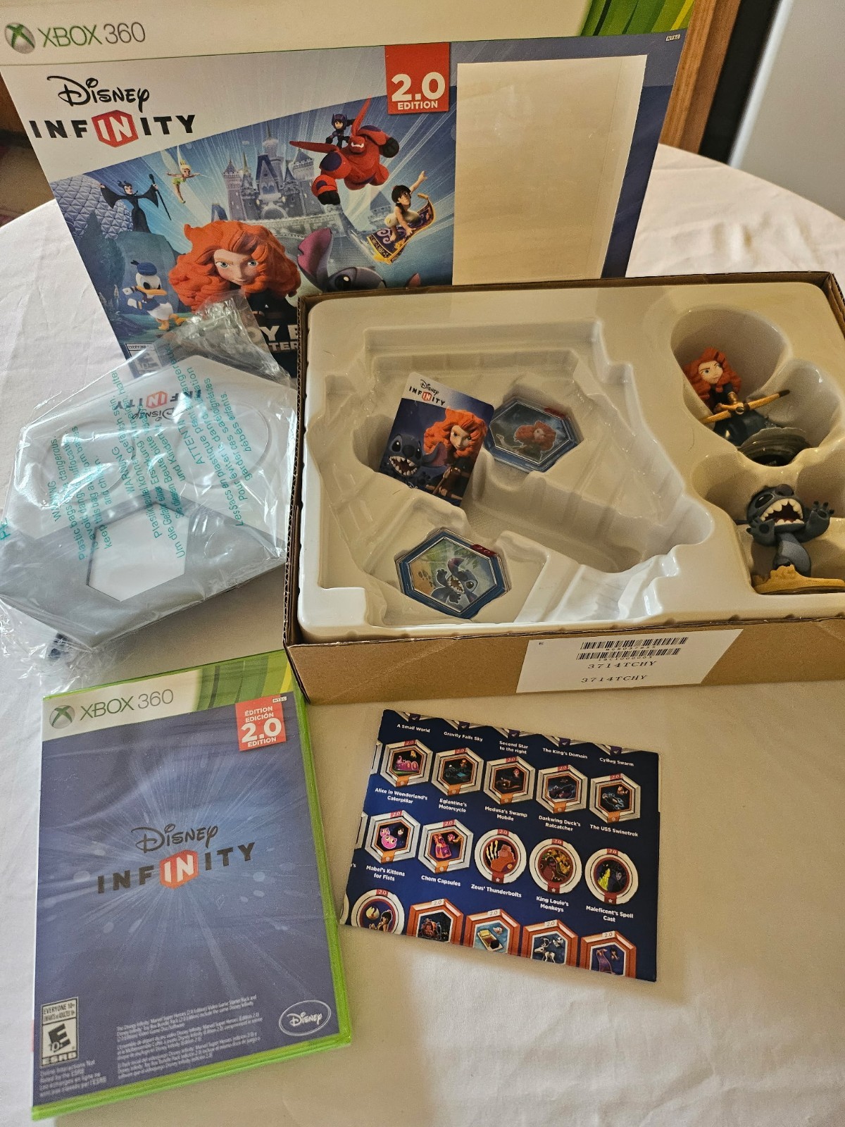 Disney Infinity 2.0 Edition Toy Box Starter Pack Xbox 360 Merida Stitch Manual