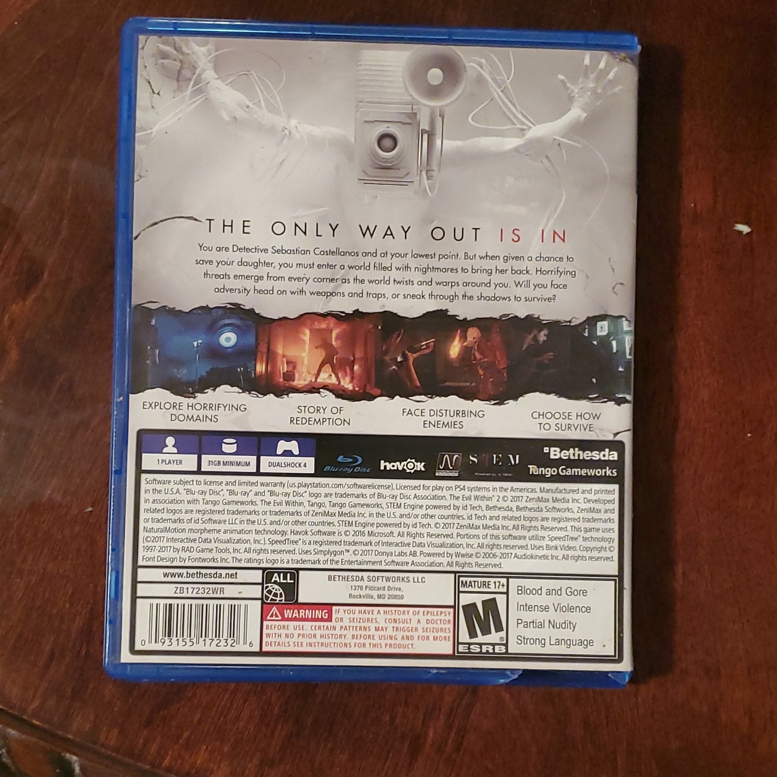 Bethesda The Evil Within 2 PS4 (2017) M Mature – The Evil Within Series