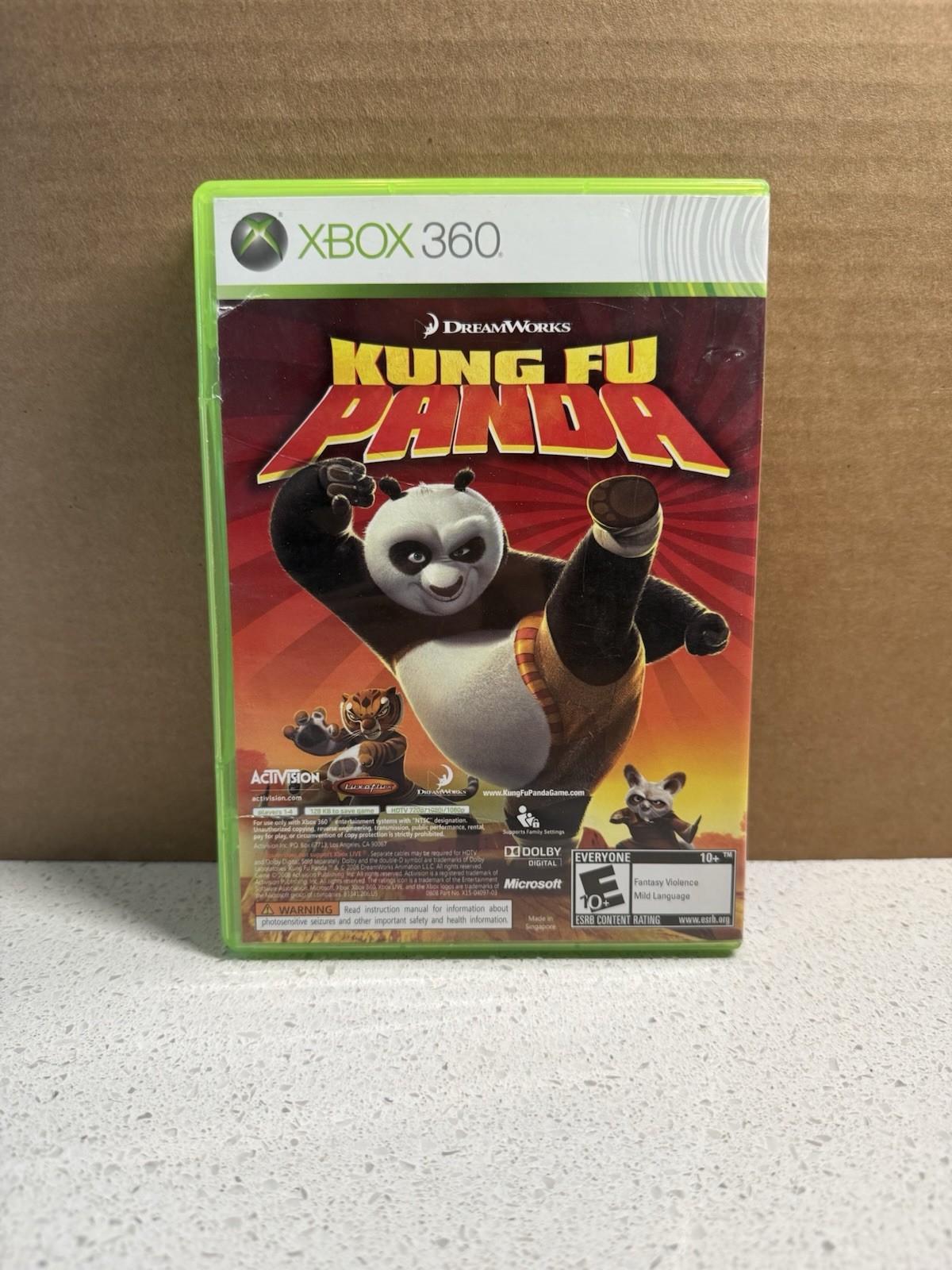 Xbox 360, LEGO Indiana Jones: The Original Adventure, and Kung Fu Panda