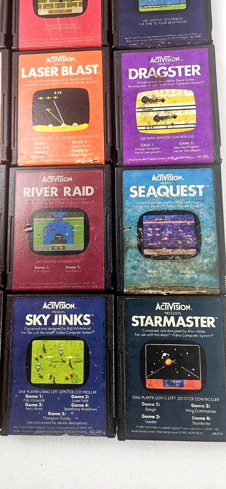 Atari 2600 Activision Games (LOT OF 21) Pitfall! River Raid, Kaboom Etc Untested