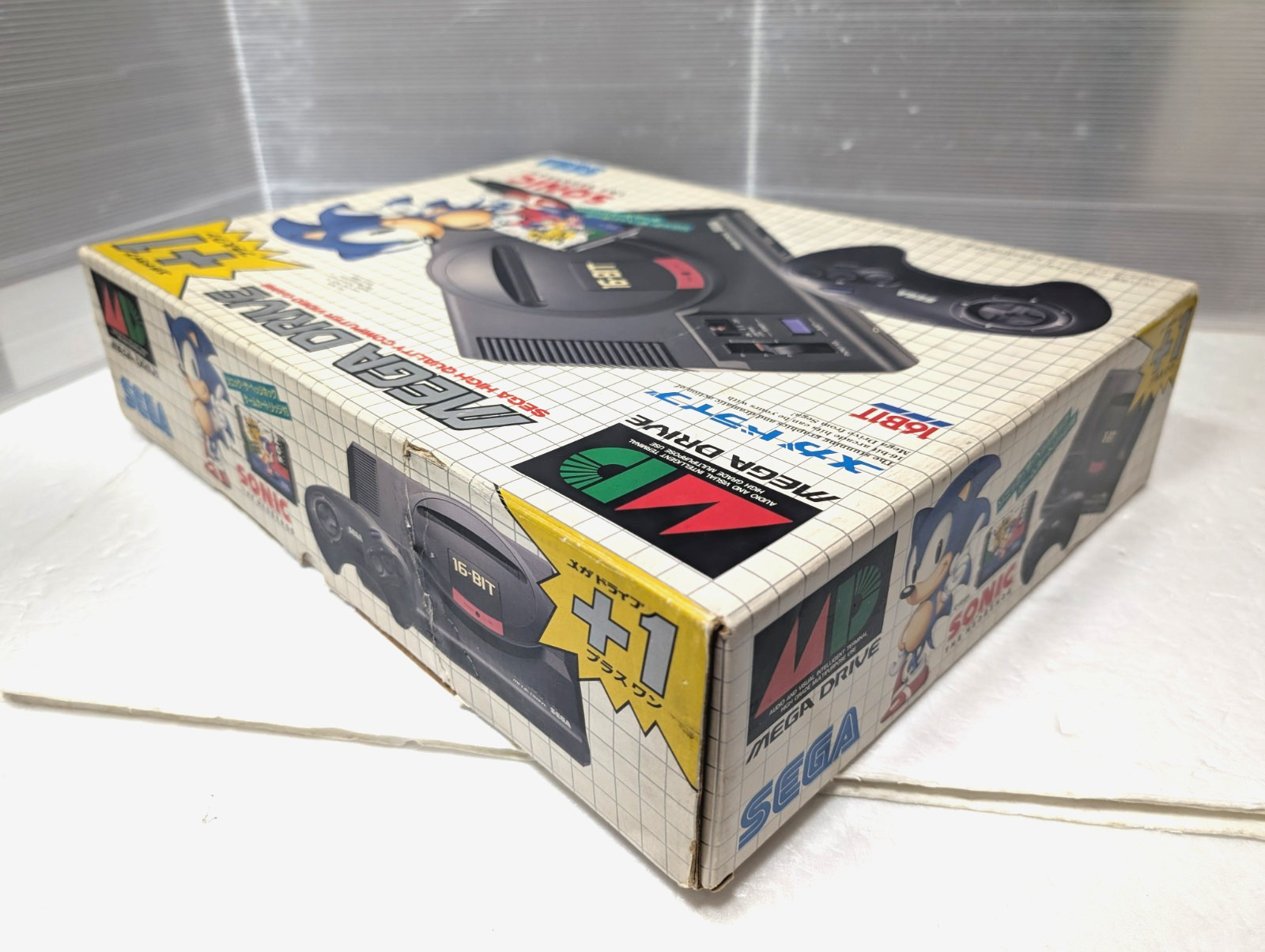 SEGA Mega Drive 16BIT Console Sonic Japan Box