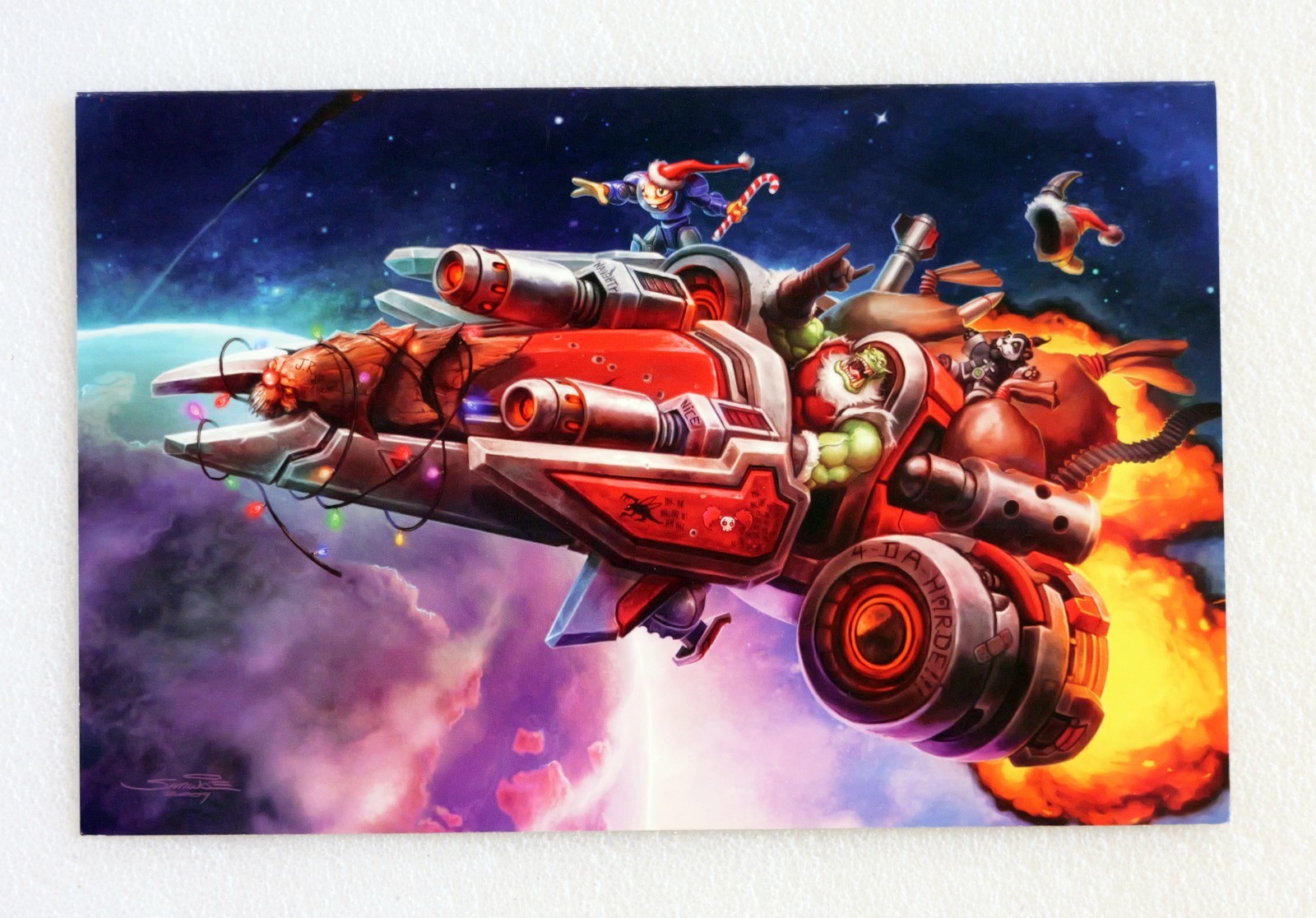 Blizzard Entertainment Christmas Cards (14 cards, 8 different designs), Unused