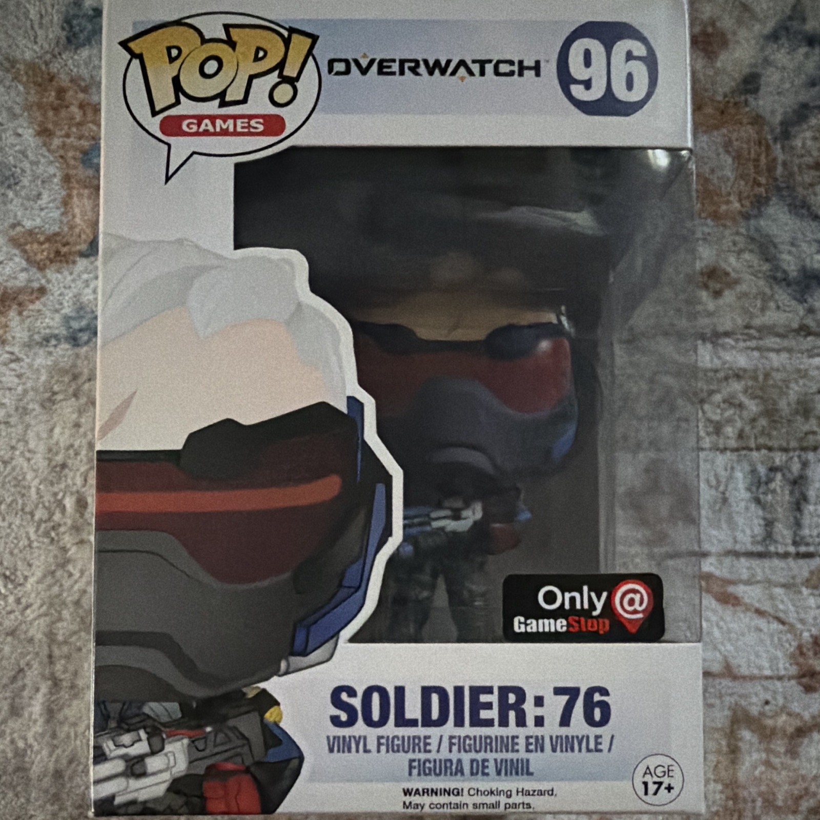 Funko Pop! Games Overwatch Soldier: 76 Vinyl Figure #96 2016 GameStop Excl