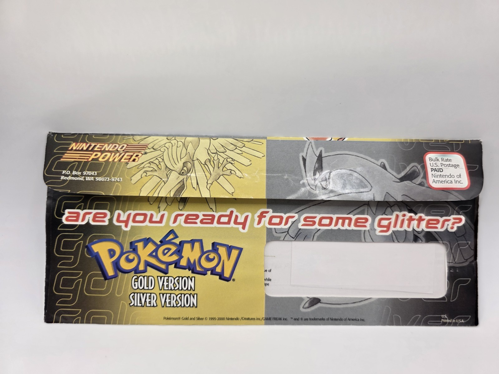 Pokemon Gold Silver Nintendo Power Complete Promo Mailer Packet 2000 Ho-Oh Lugia