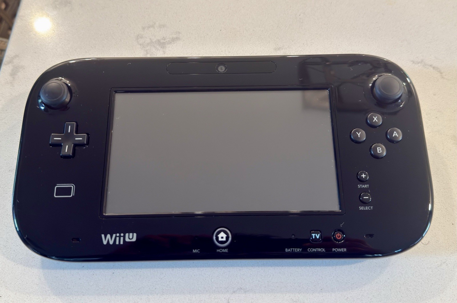 Nintendo Wii U GamePad WUP-010 Black Tablet Only No Stylus & No Charger