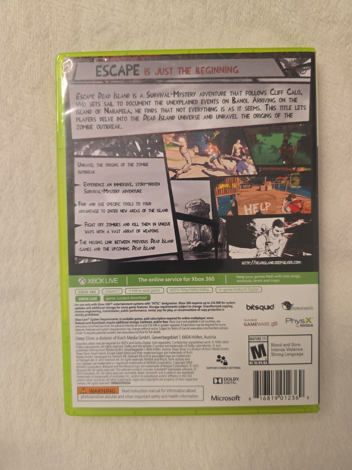 2014 Escape Dead Island for Xbox 360