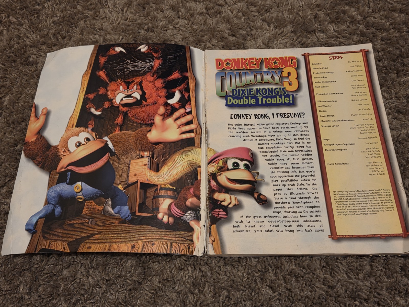 Donkey Kong Country 3 Dixie Kongs Double Trouble Official Players Guide