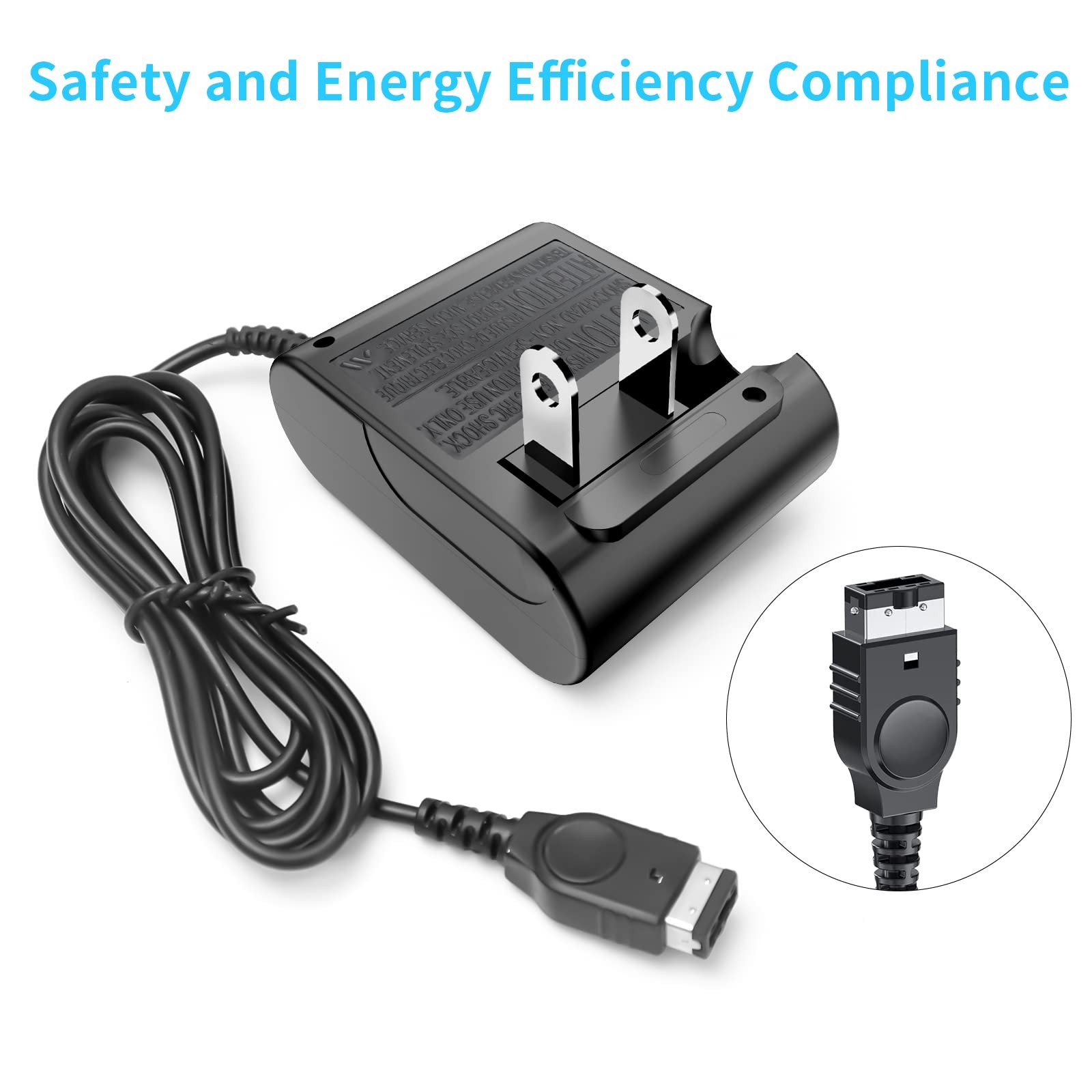 Gameboy Advance SP AC Adapter & Travel Charger – 5.2V 450mA Power Cord for Ni…