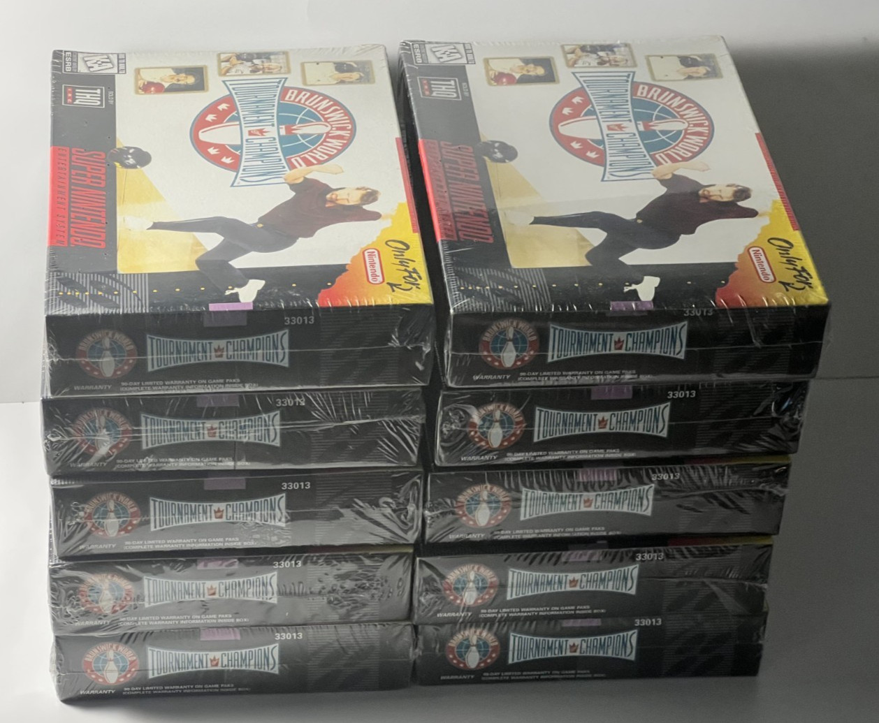 Lot of 10 New Brunswick World Tournament of Champions Snes Factory Sealed