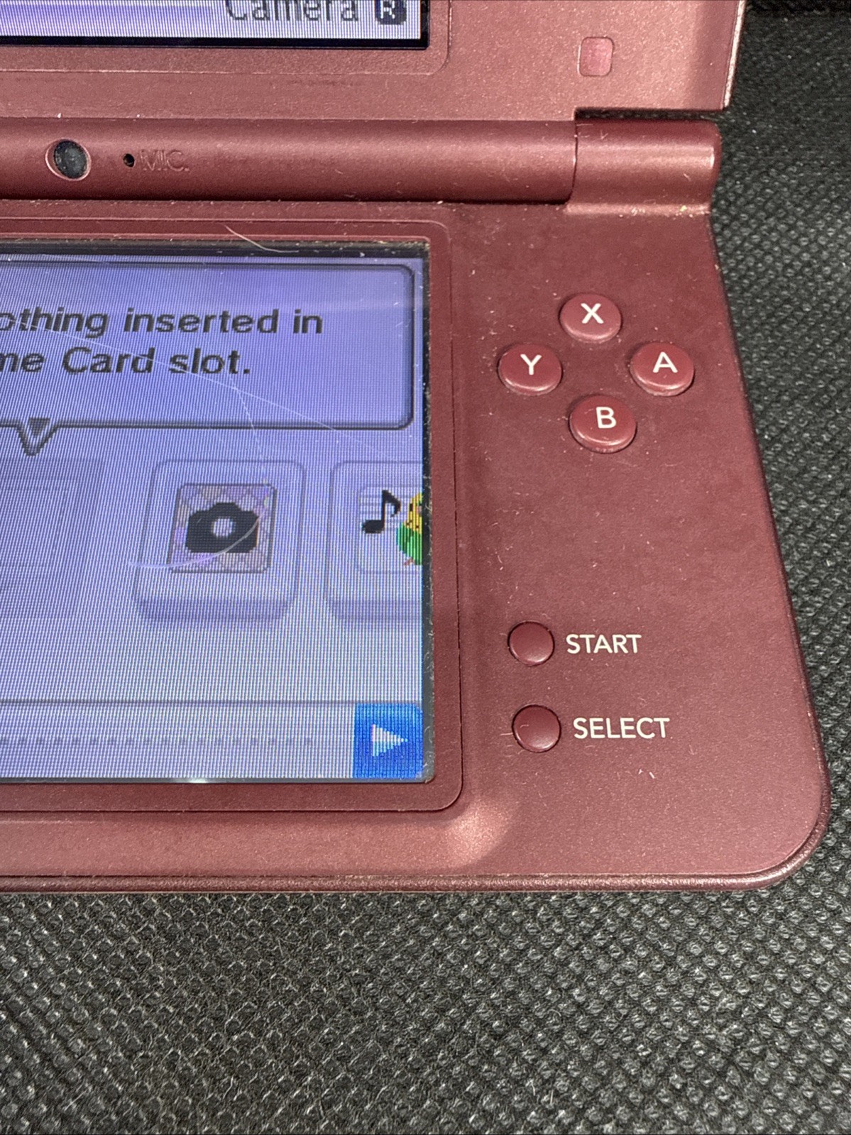 Nintendo DSi XL Red Burgundy Handheld Console System UTL-001 Tested