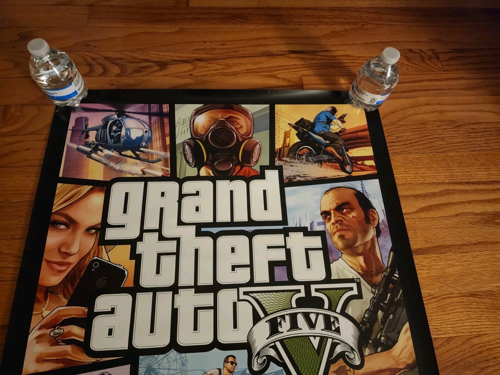 Grand Theft Auto GTA 5 Game Store Double Sided Promo Poster Franklin Super Rare!