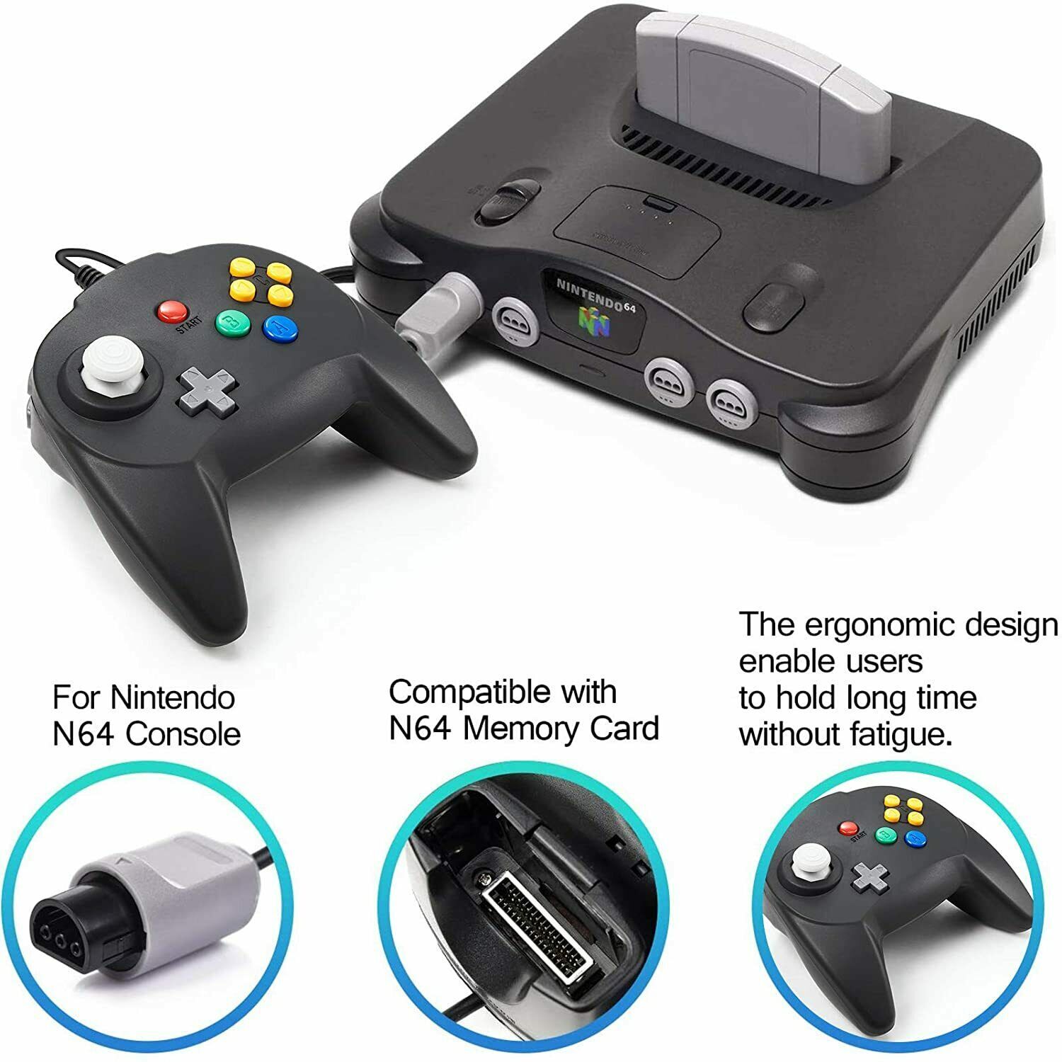 For Nintendo 64 N64 Controller Retro Game Gamepad Joysticks FREE POST!🎮